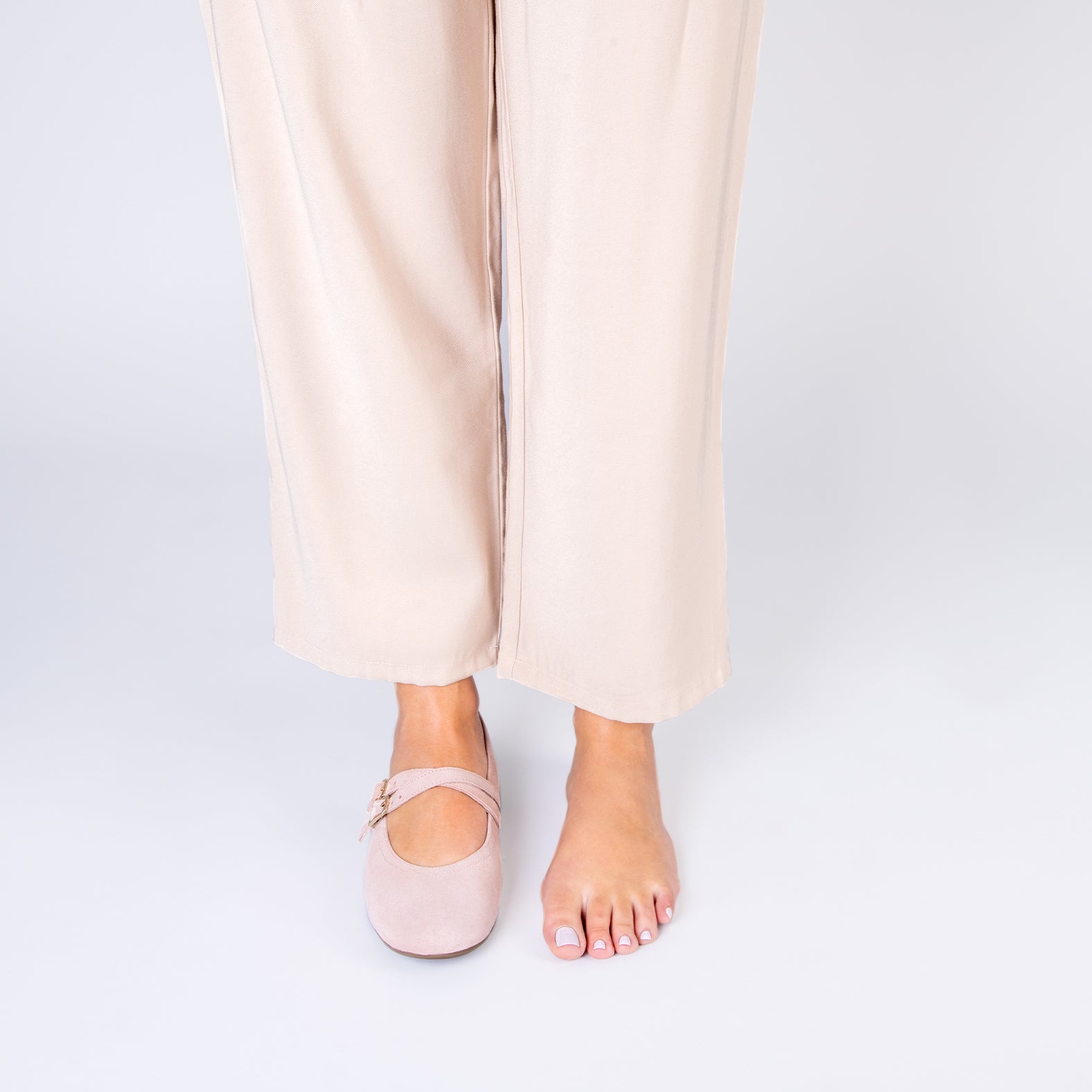 AMAPOLA - BAILARINA PLANA BARESOFT ROSA - miMaO ®