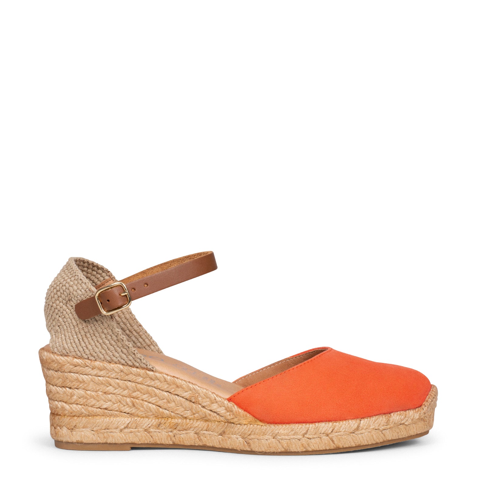 ALTEA – Espadrilles à talon compensé ORANGE