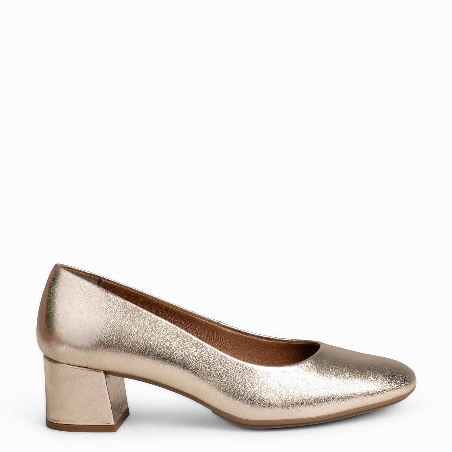 URBAN REDONDO SPLASH - Zapatos de tacón bajo ORO