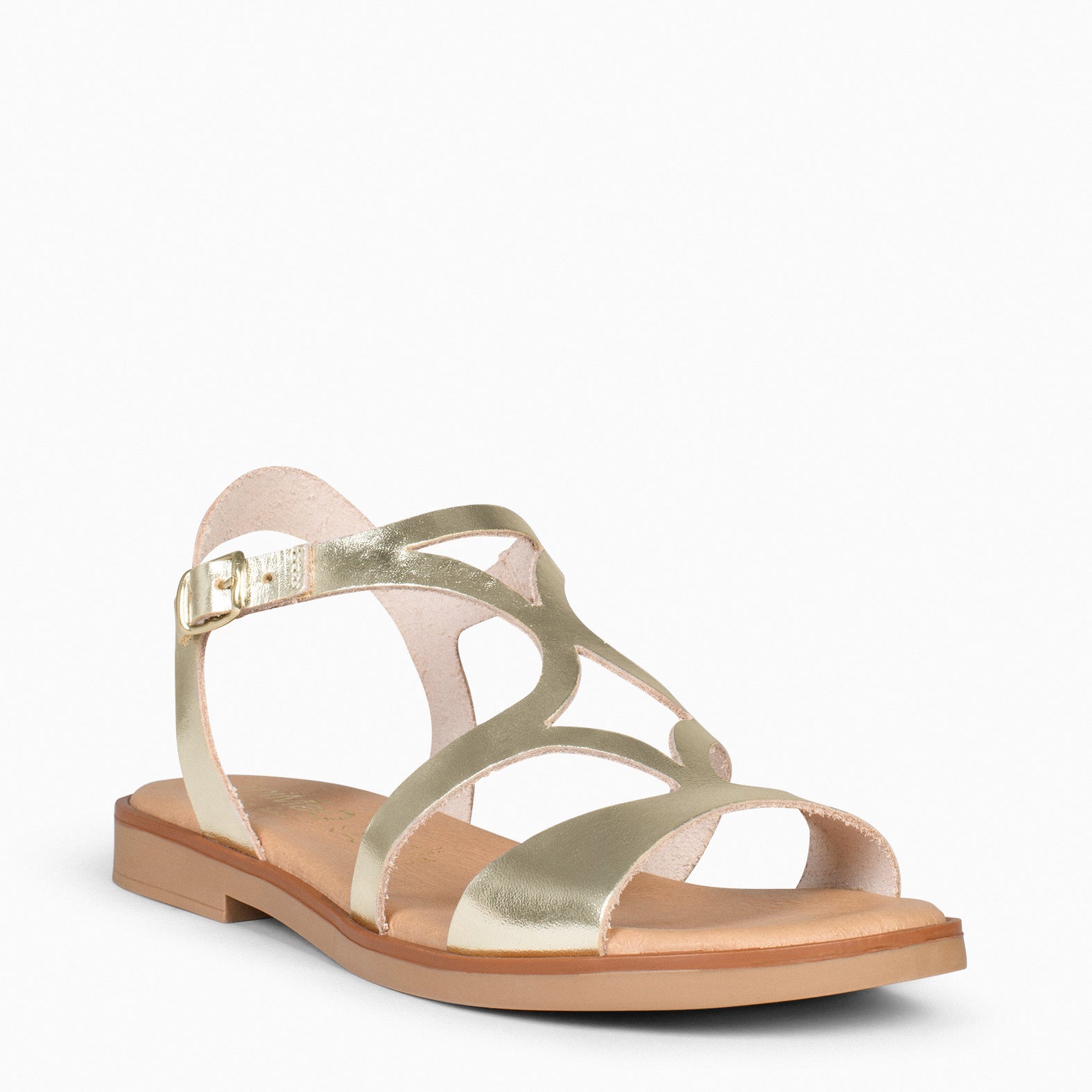 BAMBÚ – Sandales plates OR