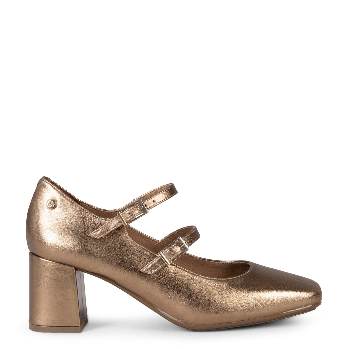 FEBRIS - Zapatos de piel con doble pulsera ORO - miMaO ®