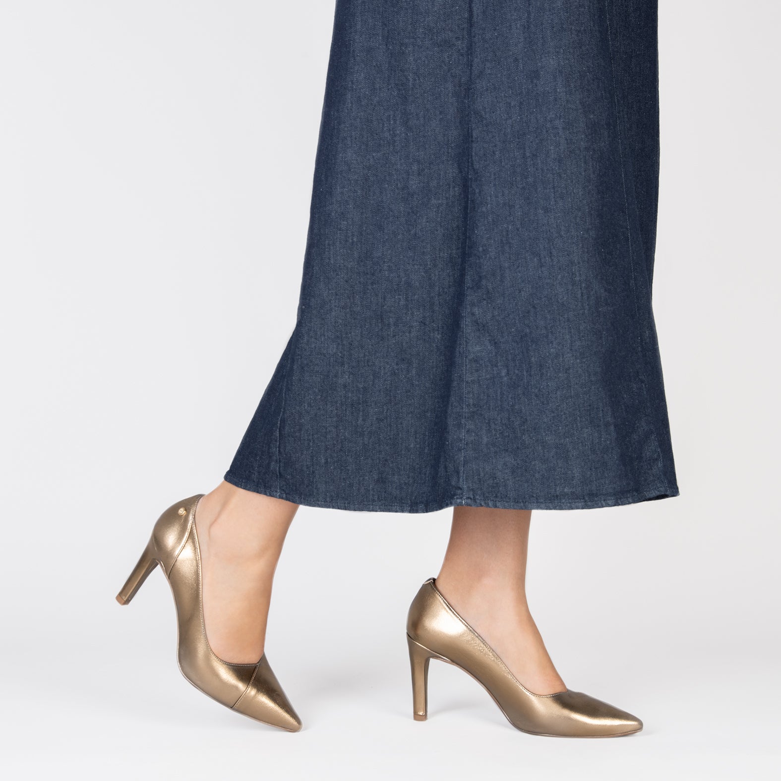 GLAM - Zapatos elegantes de tacón alto ORO