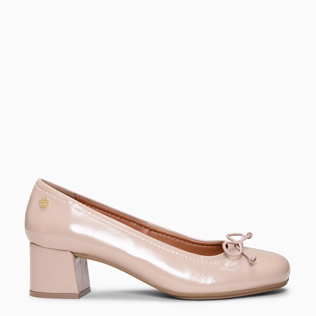 SILVANA - Bailarina Baresoft con tacón TAUPE