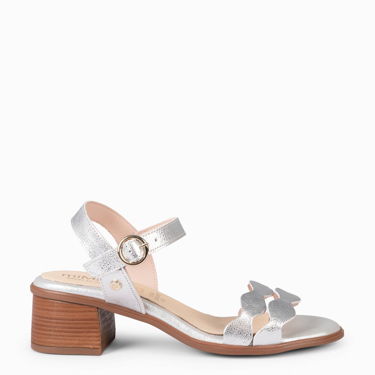 LETY - SILVER LOW-HEELED SANDAL