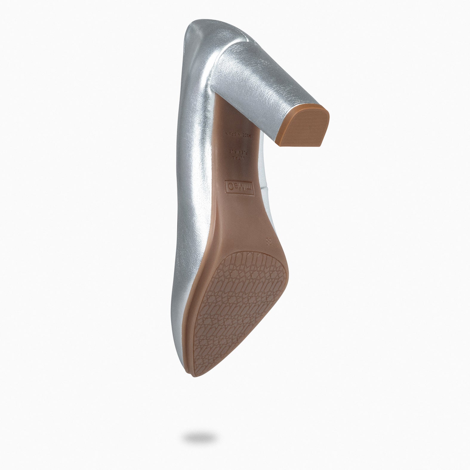 URBAN SPLASH - Zapatos de tacón con piel metalizada PLATA