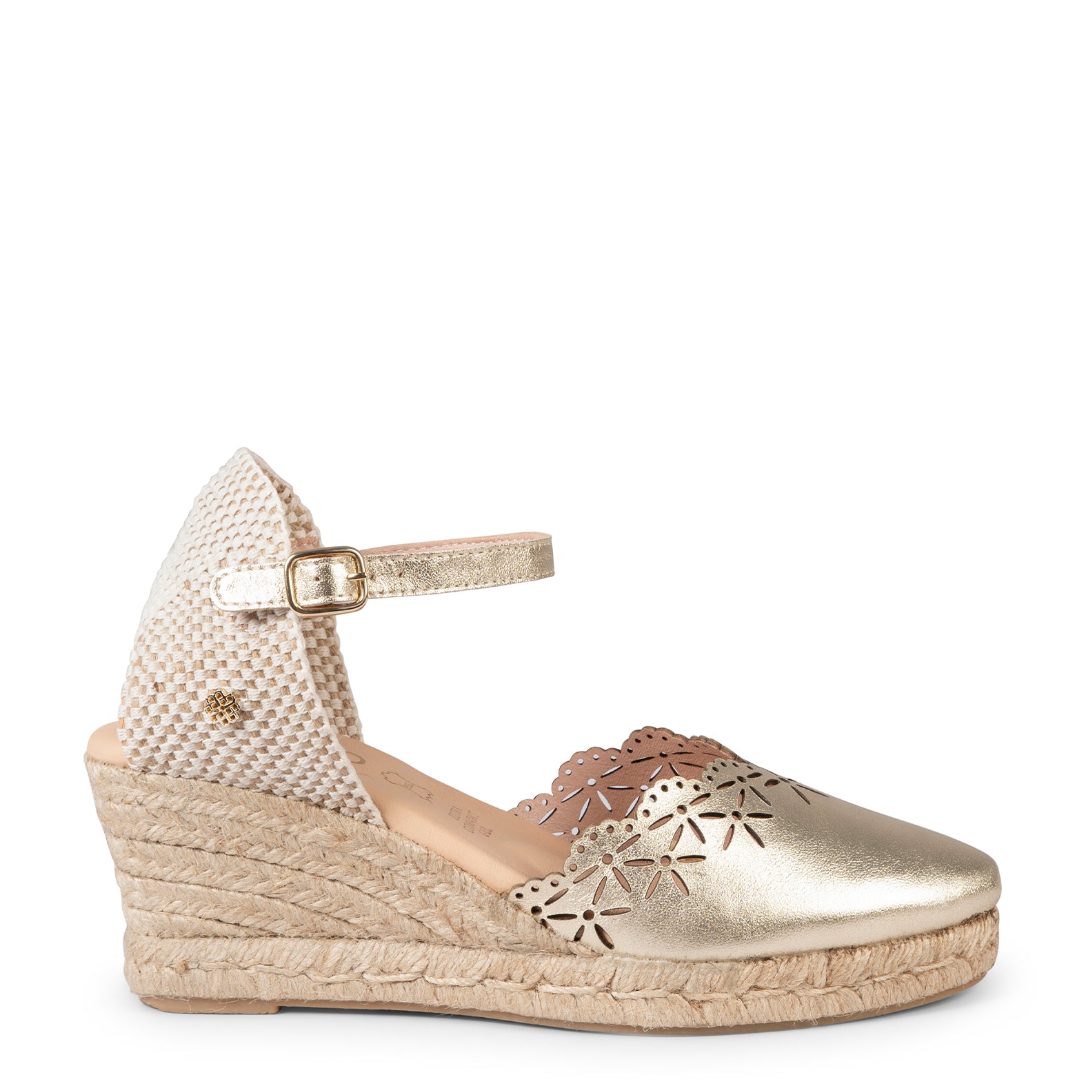 ISLA – Espadrilles à haut talon DORÉ