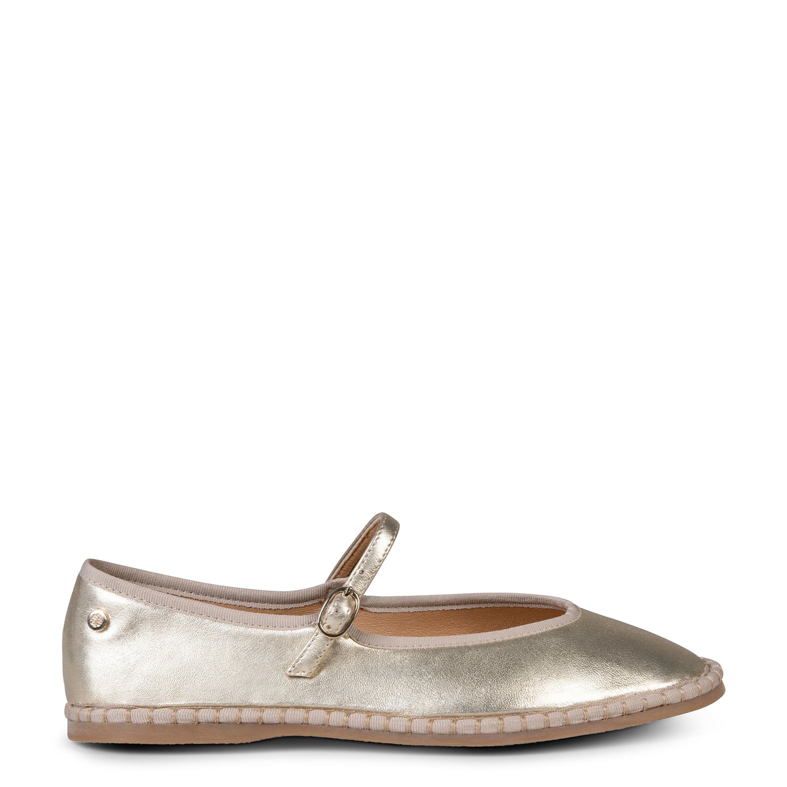 MARGARET - MERCEDITA PLANA CON TIRA PLATINO