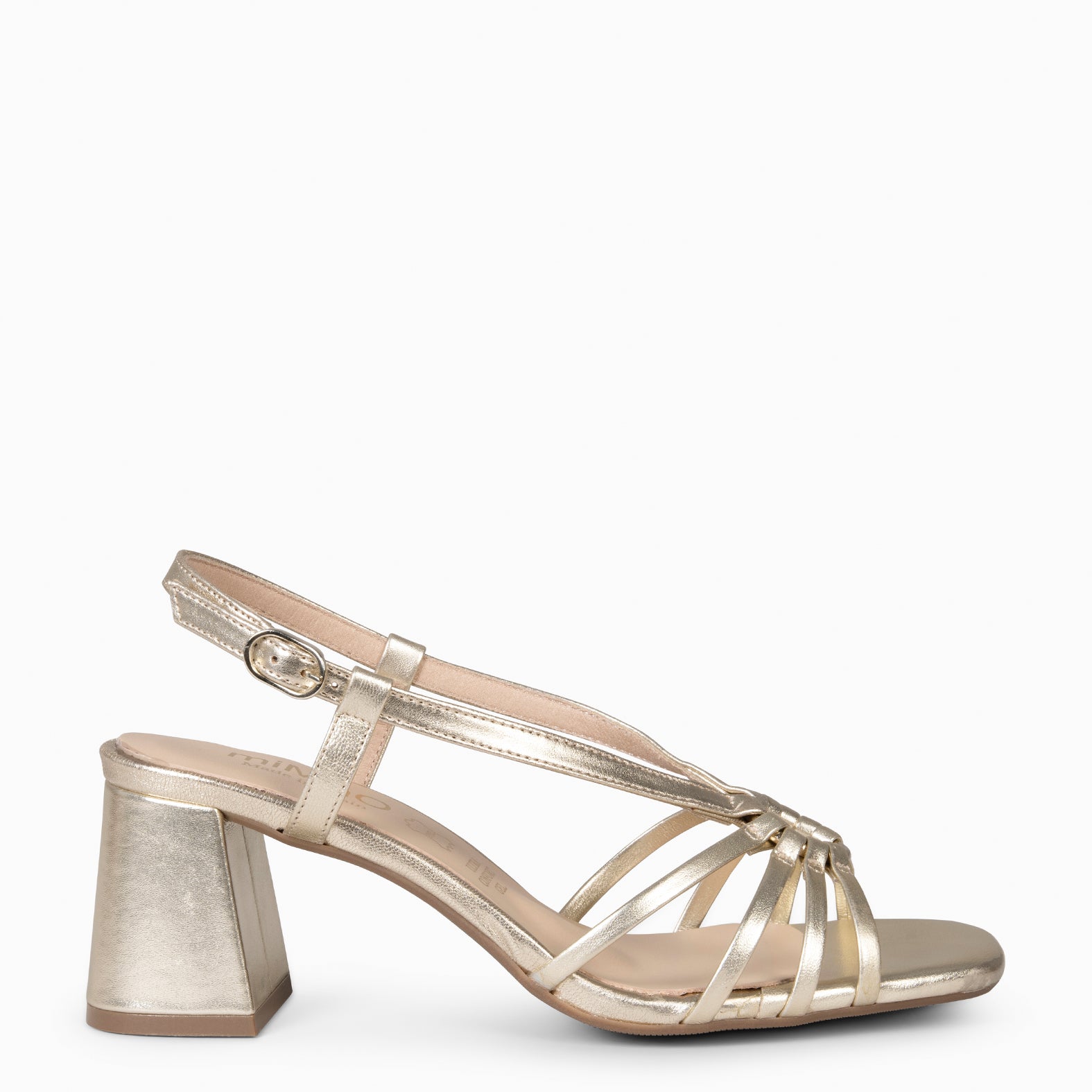 SOLEIL - Sandalias de tacón PLATINO - miMaO ®