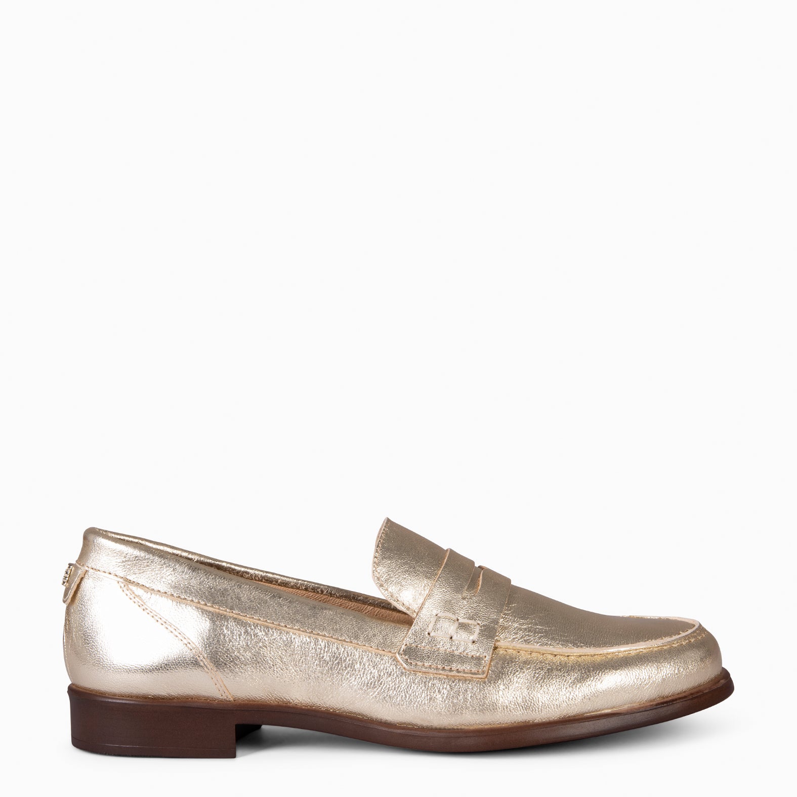 ABBY - MOCASÍN ELEGANTE DE NAPA PLATINO