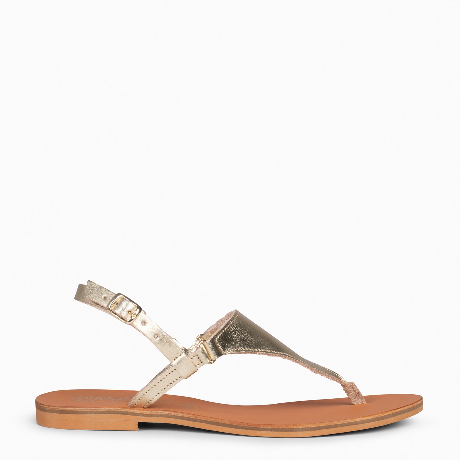 GAZANIA - Sandalias de dedo para mujer PLATINO con hebilla