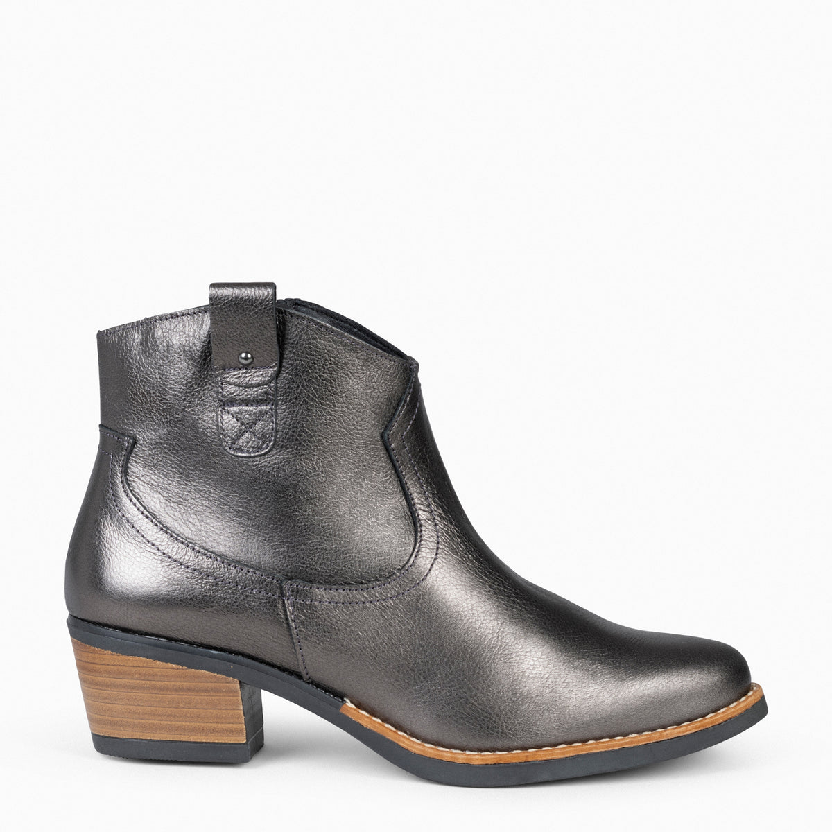 LUISIANA - Botín estilo cowboy PLOMO