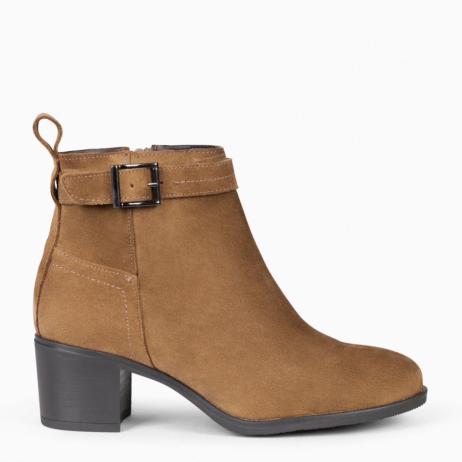 SEATTLE - Botines serraje mujer en color CAMEL - miMaO ®