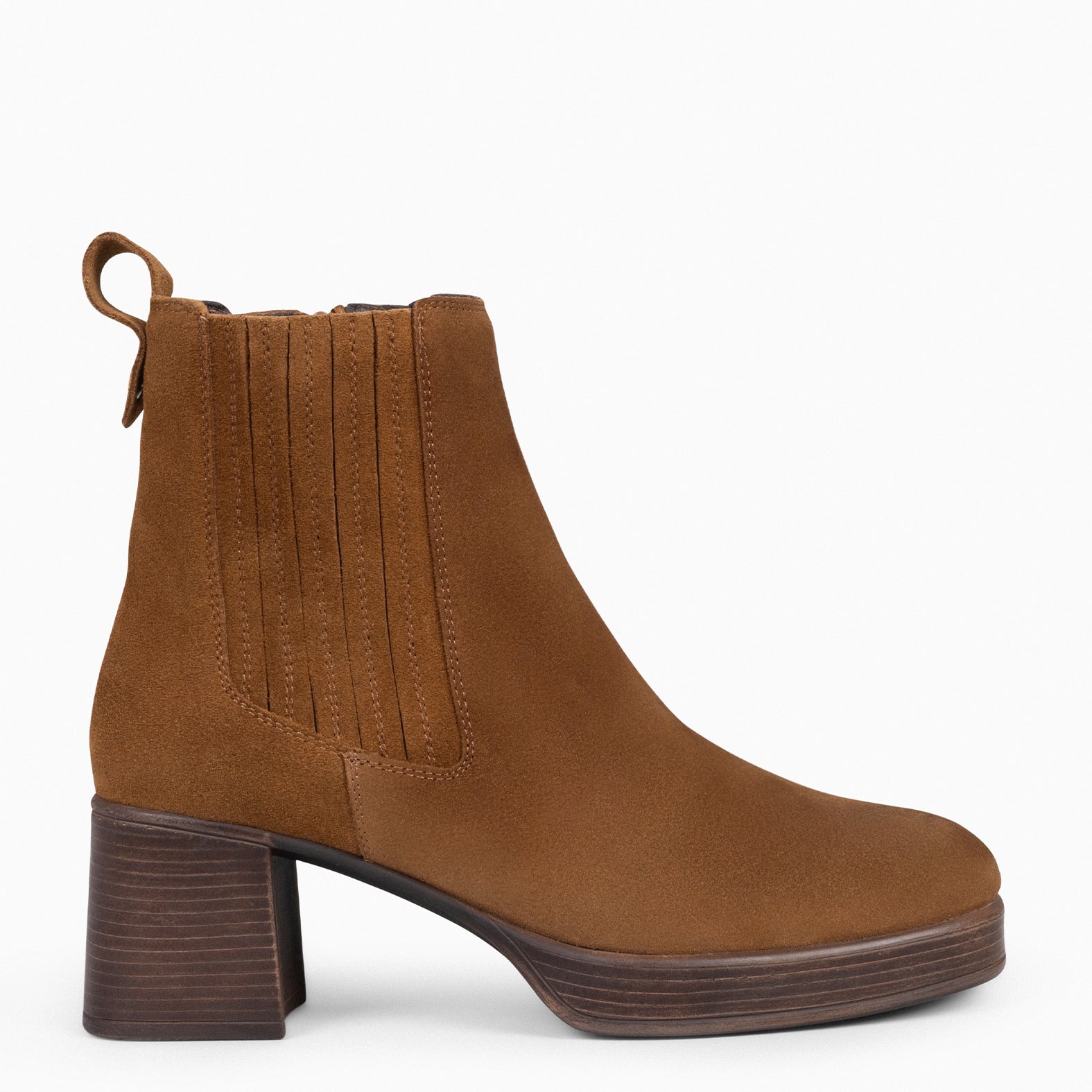 DAYTON - CAMEL Women zipper booties