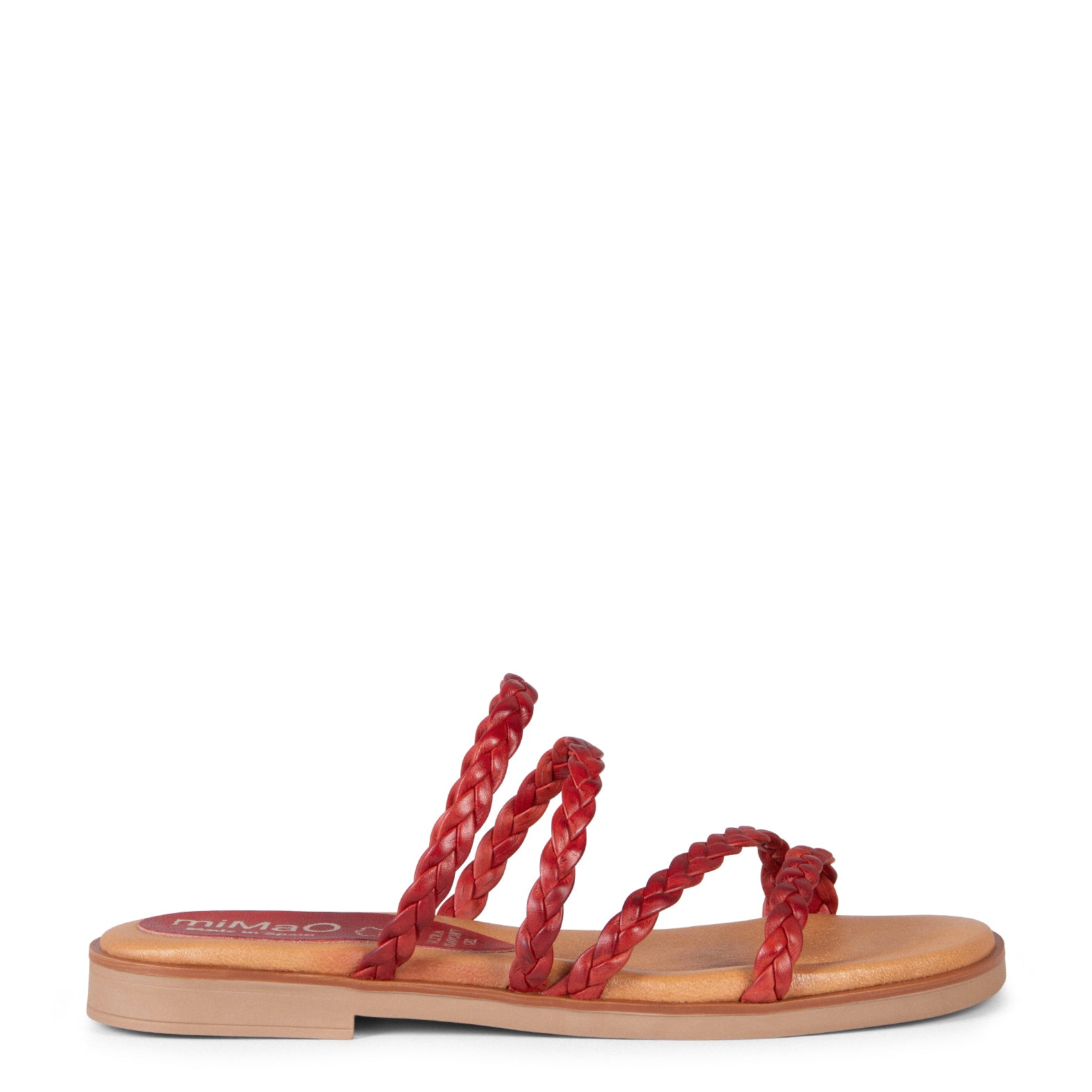 HIDRA - RED BRAIDED SANDALS