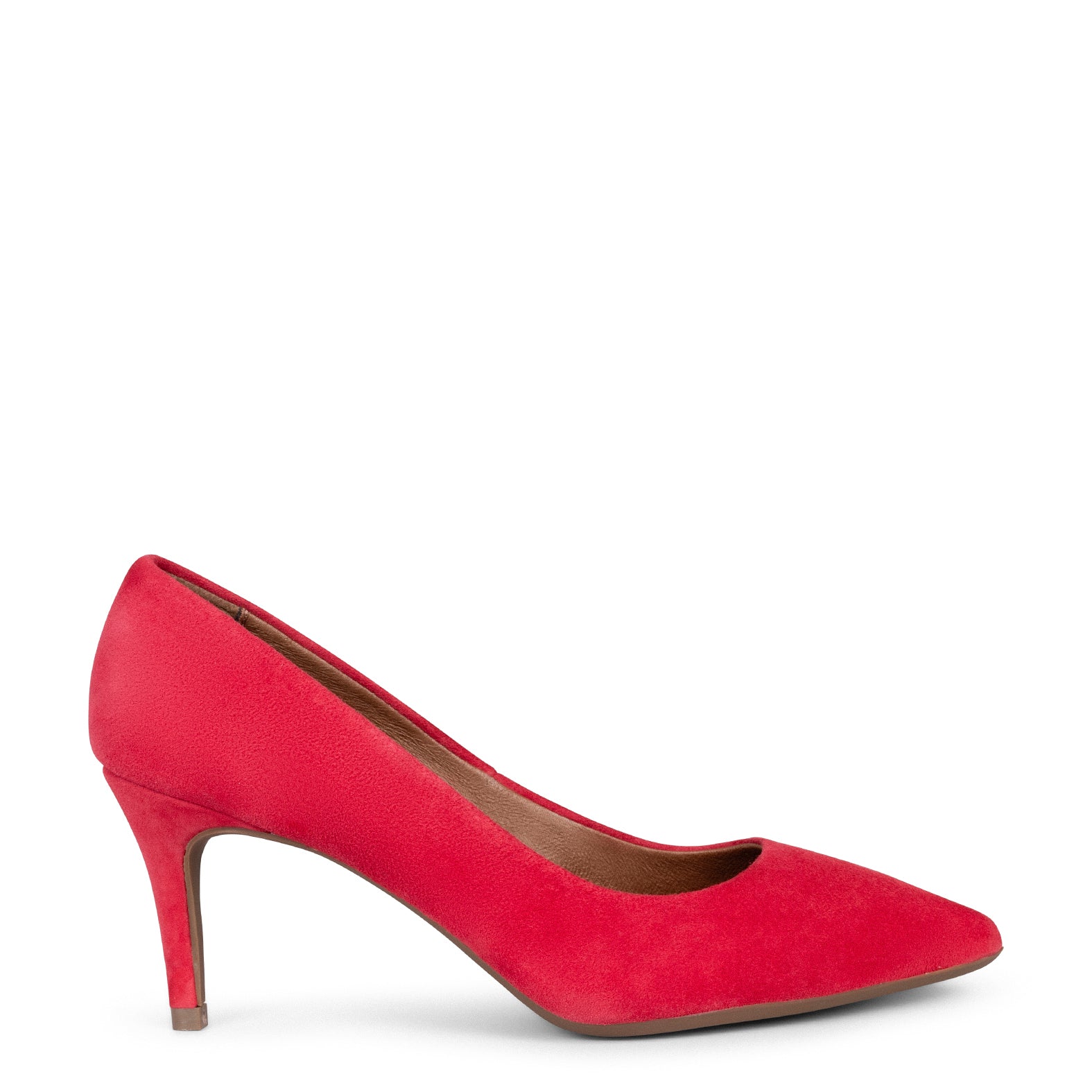 STILETTO - RED suede leather stilettos
