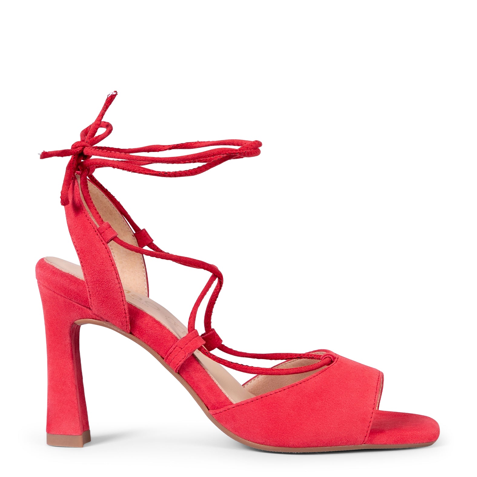 MÓNICA - SANDALIAS ELEGANTES DE TACÓN ROJO