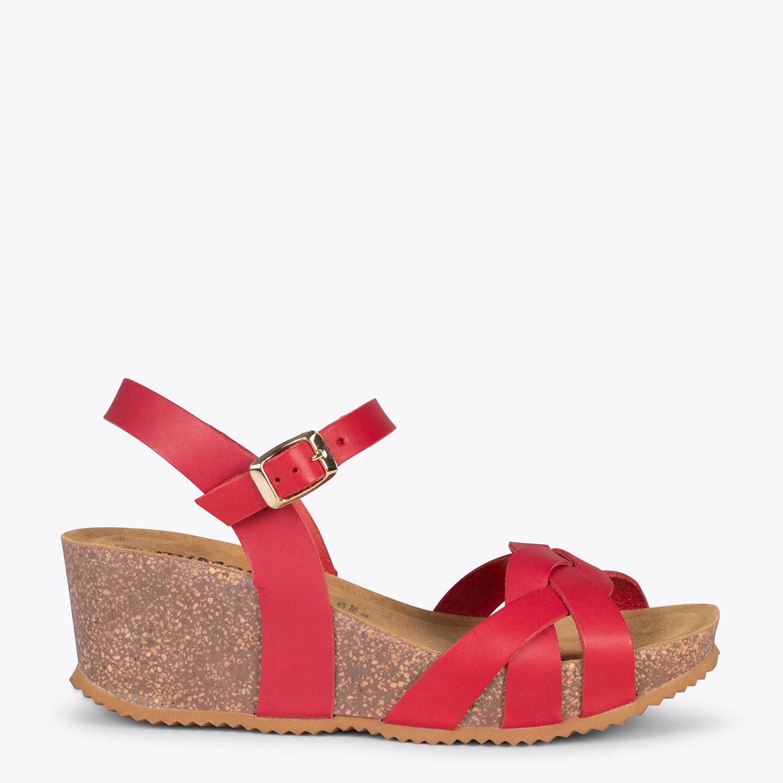 Strappy cork best sale wedge sandals