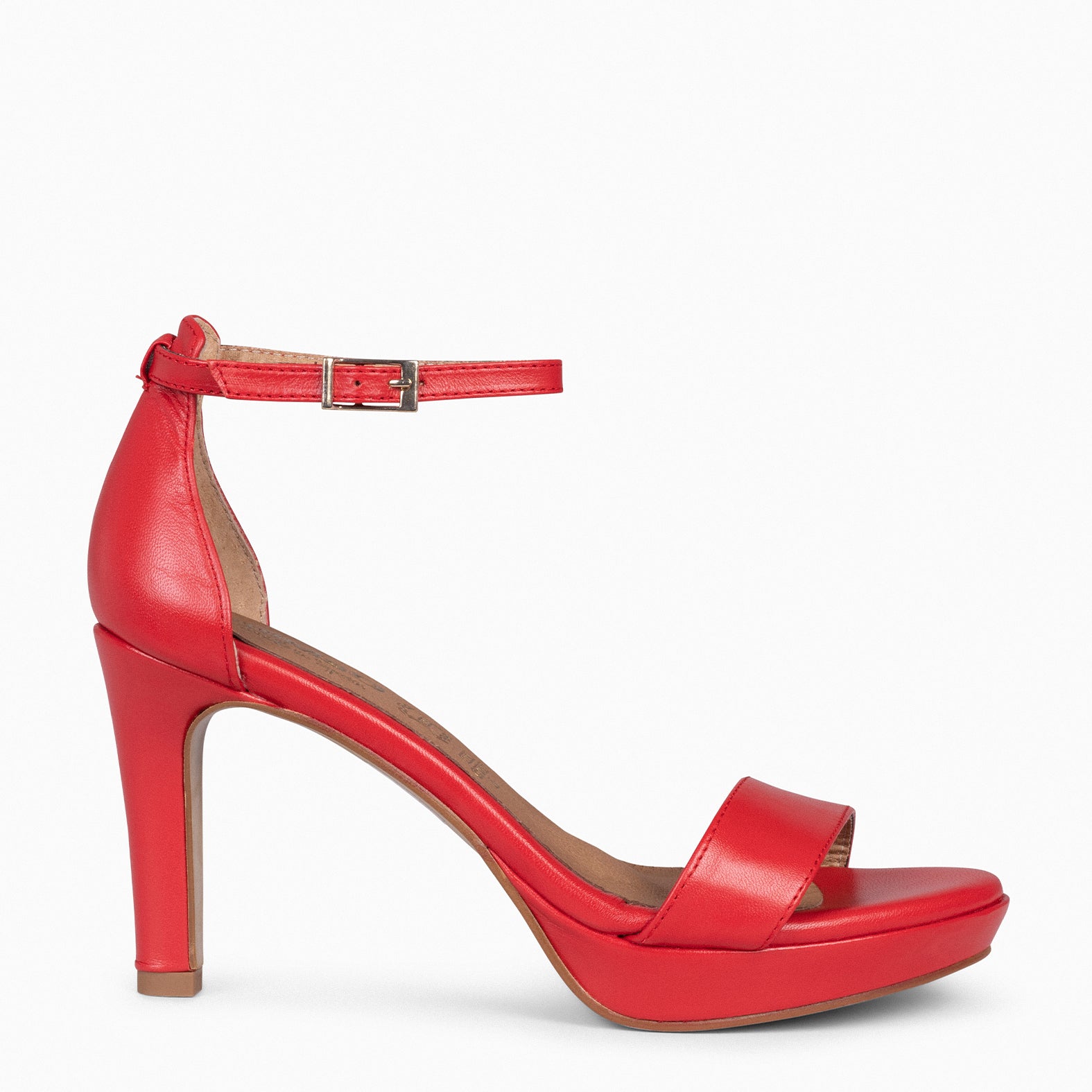 PARTY - Sandales à talon haut et plateforme ROUGE