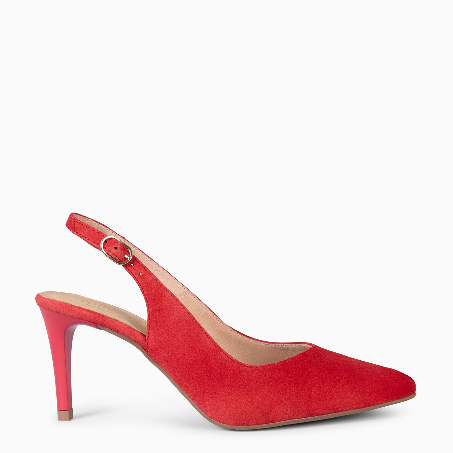 CANDELA - ZAPATOS ELEGANTES DESTALONADOS ROJO