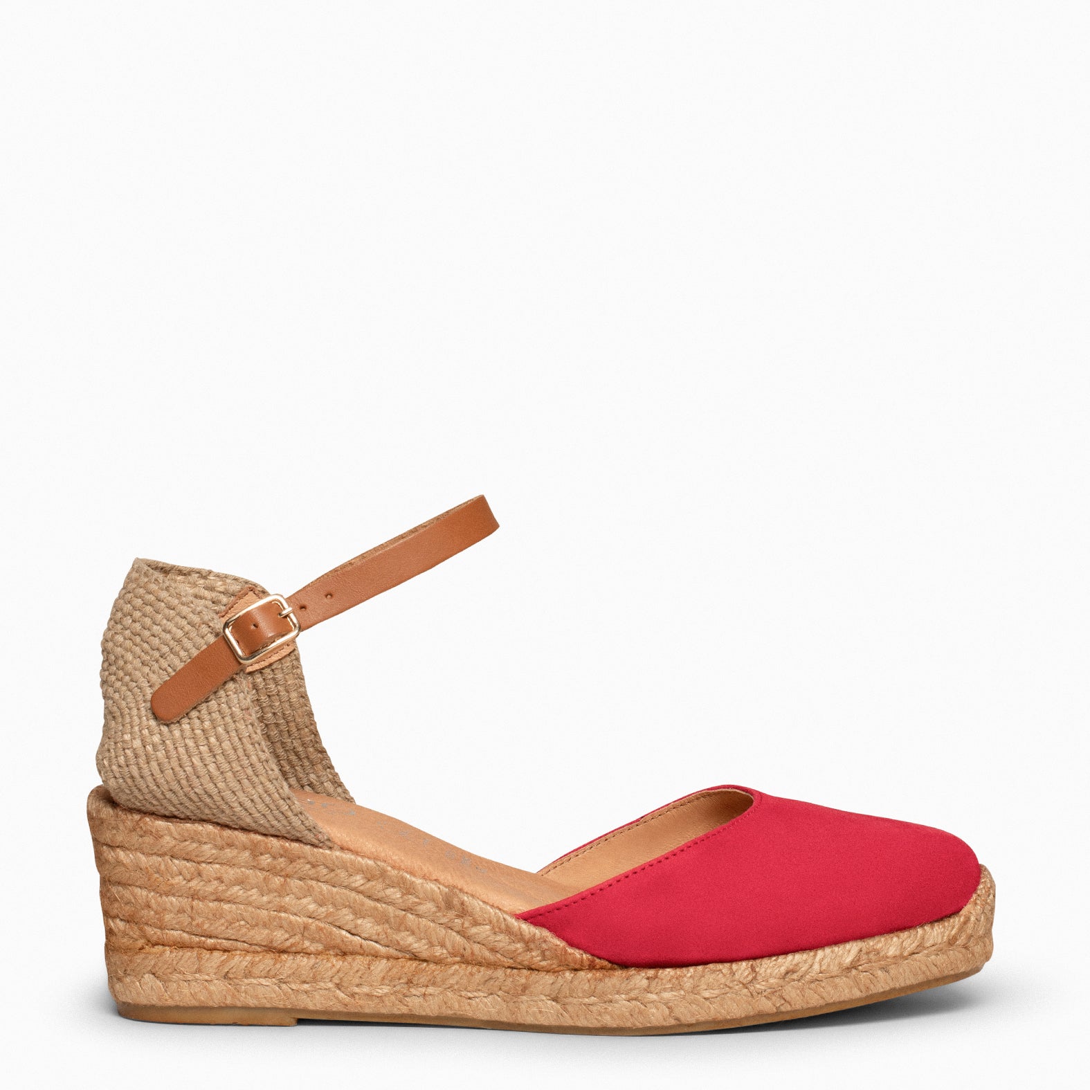 ALTEA - RED MID-WEDGE ESPADRILLE