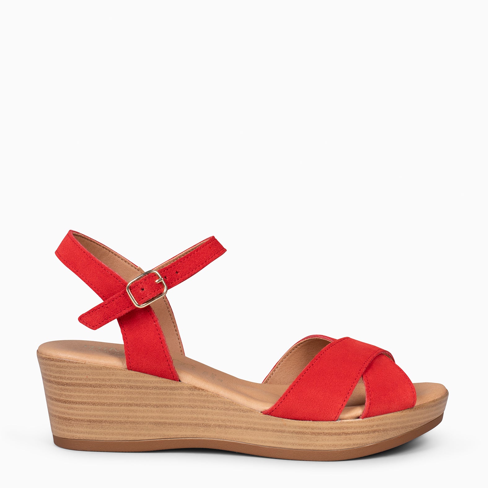 Sandales à Lanières Femme Cammie – Blanc à Pois Rouges Et Sequins Roses, Taille 6