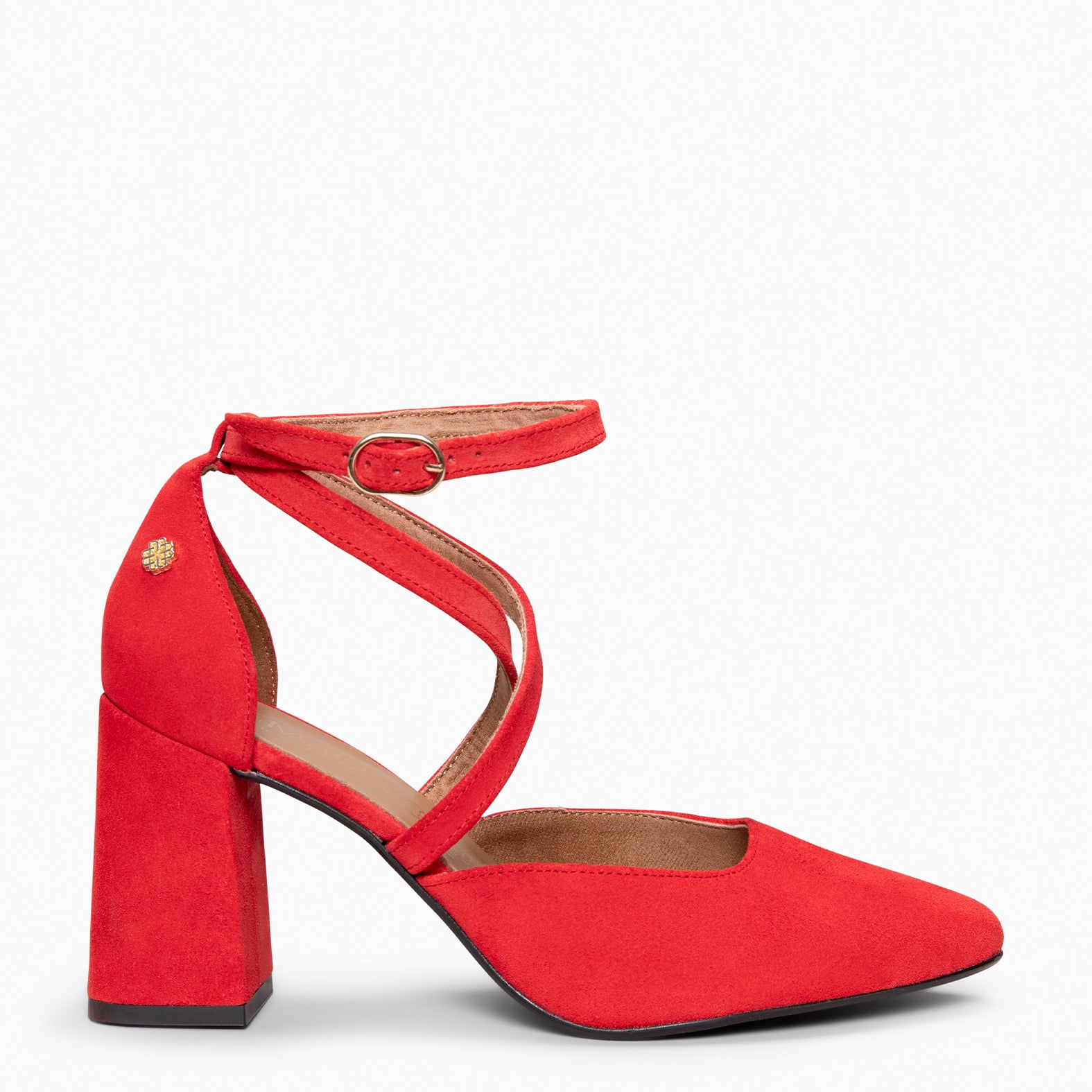 ARIEL - Zapato de tacón ancho ROJO