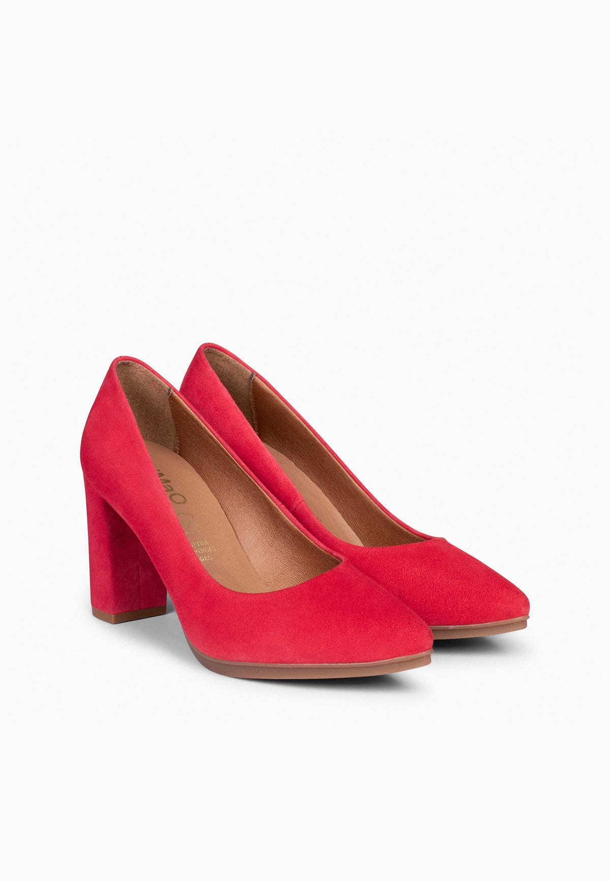 URBAN - Zapatos de tacón alto de ante ROJO