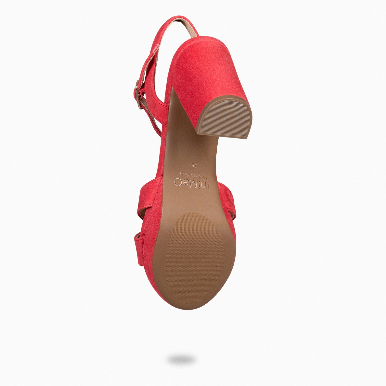 PARIS – Sandalias de fiesta con tacón alto y plataforma ROJO - miMaO ®