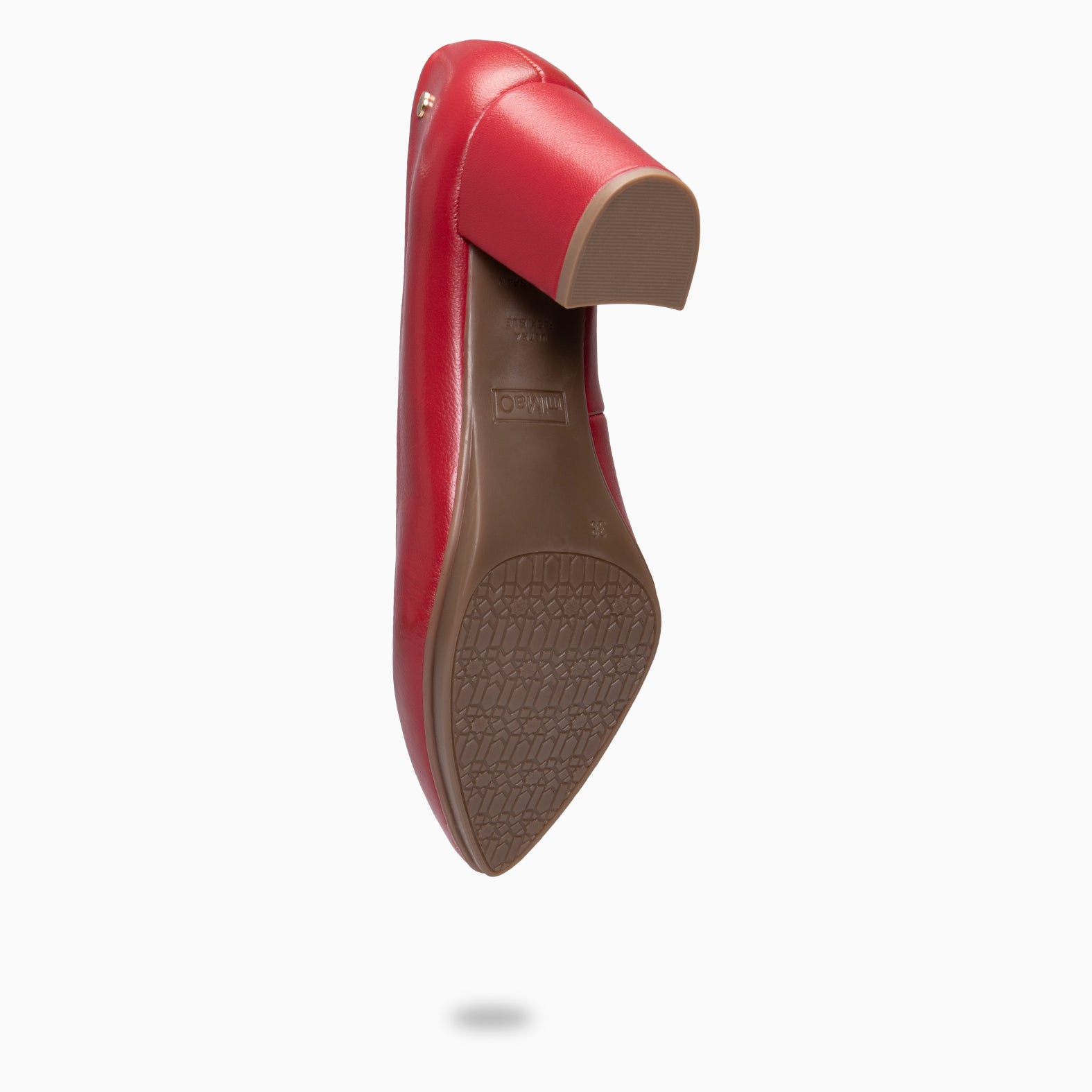 URBAN S SALON - Escarpins à talon moyen en cuir ROUGE