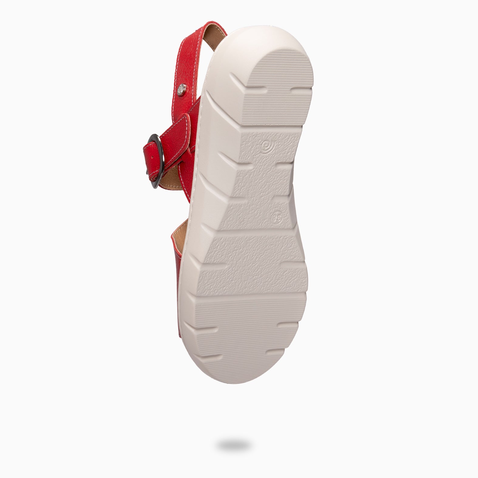 NATURA - Sandales à semelle amovible ROUGE