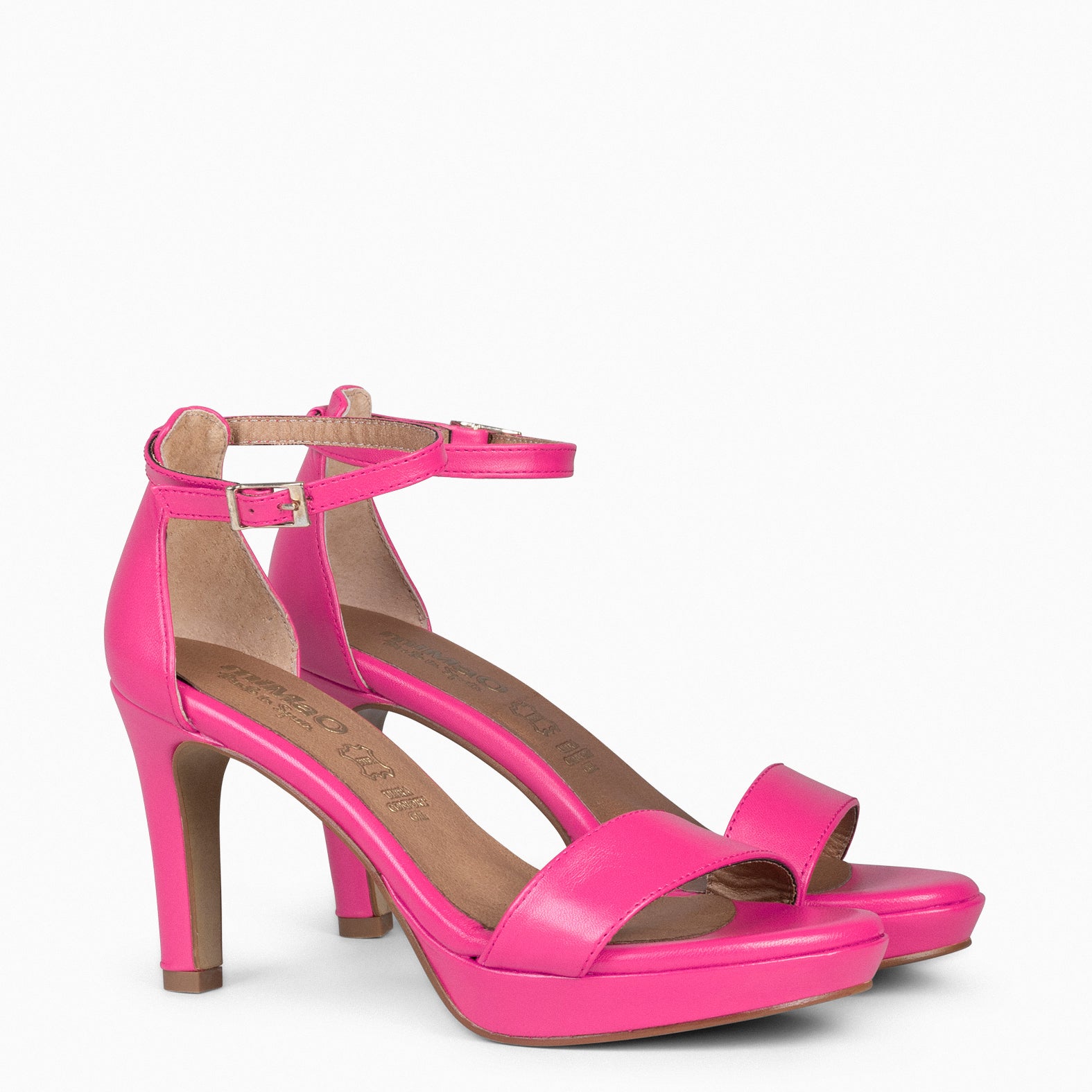 PARTY - Sandales à talon haut et plateforme FUCHSIA