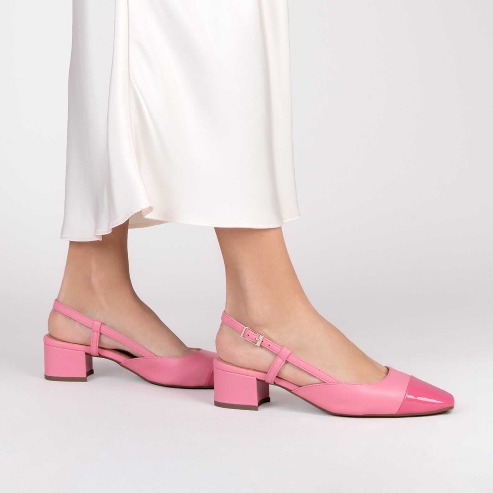 AUDREY - PINK SLING-BACK BALLERINA