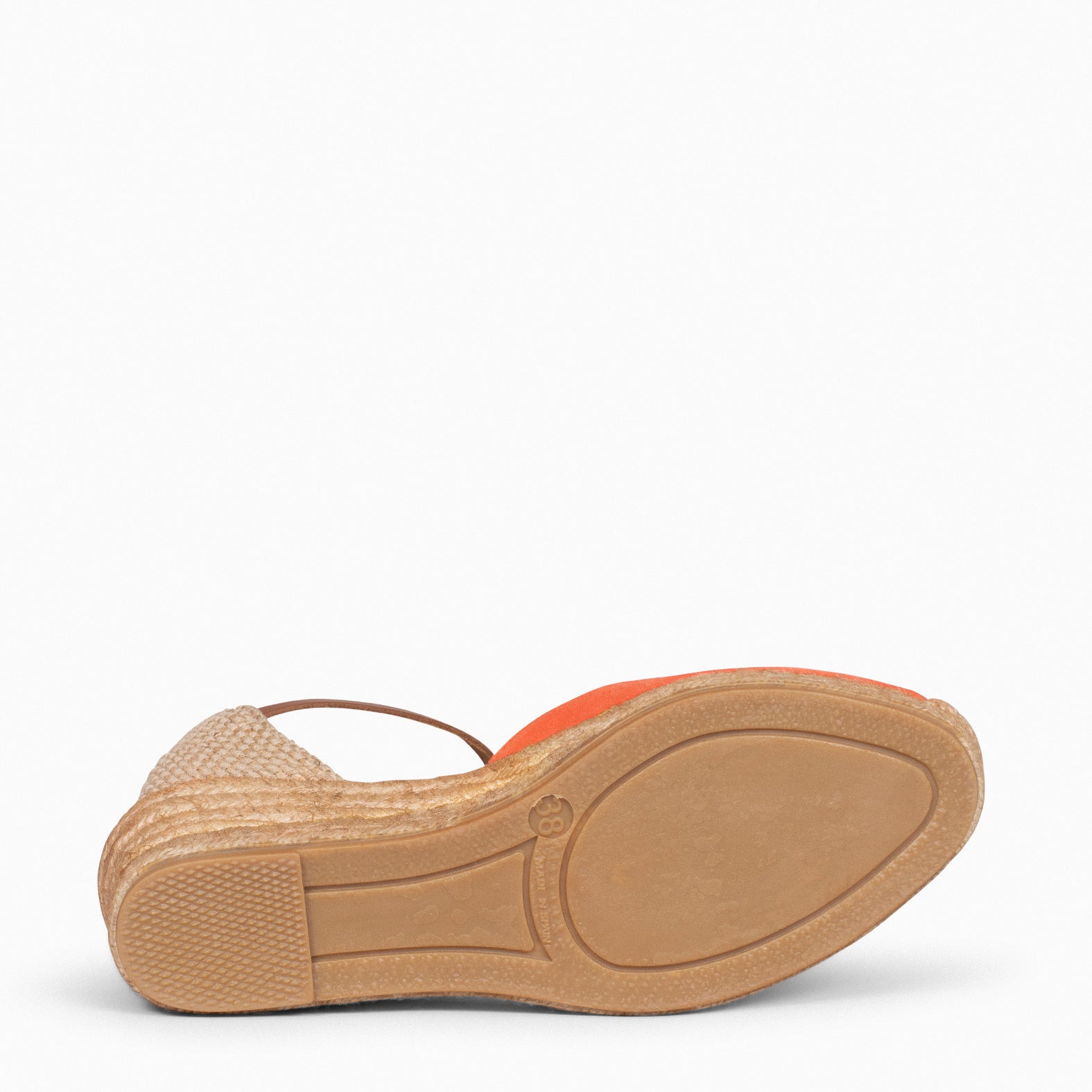 ALTEA – Espadrilles à talon compensé ORANGE