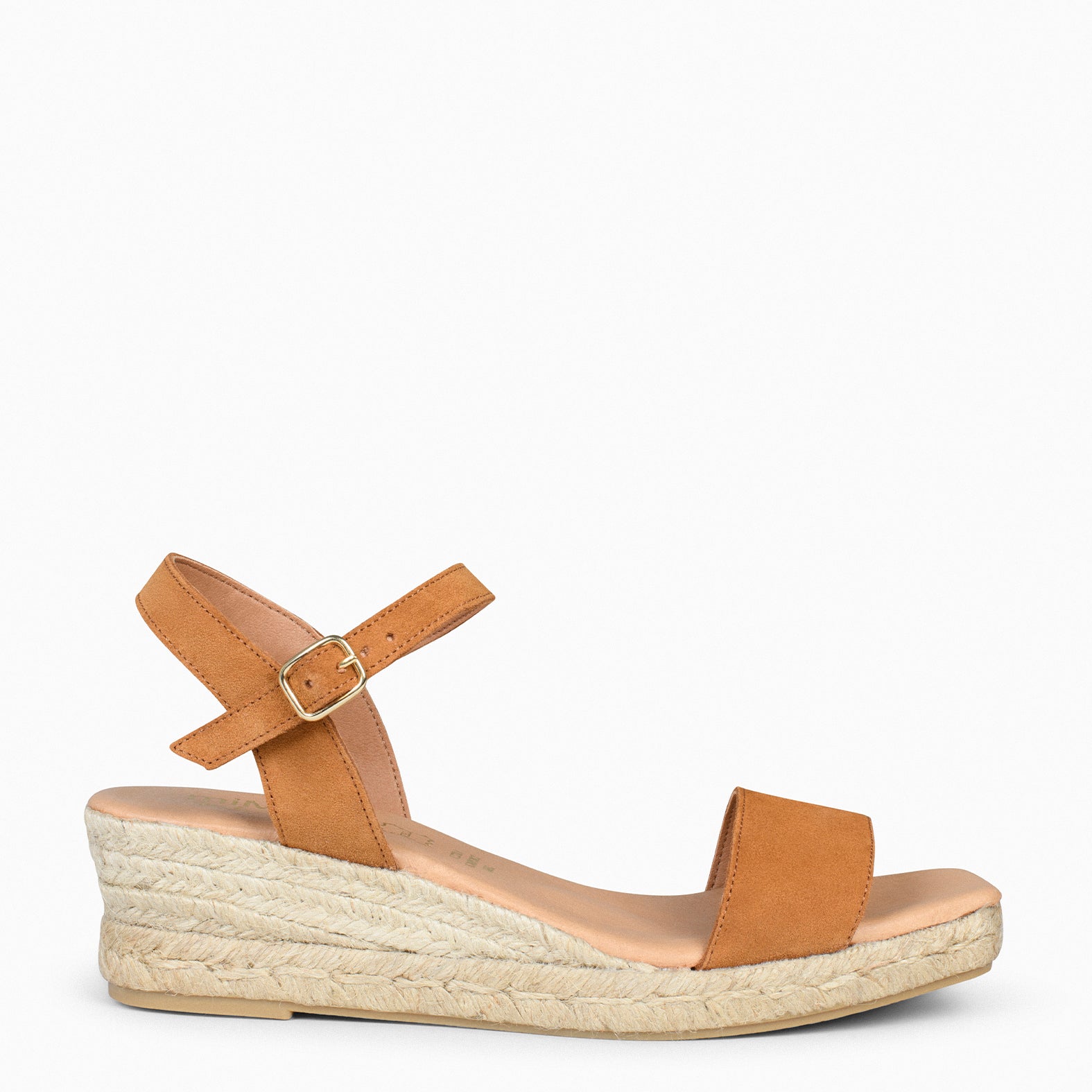 JEREZ - CAMEL ESPADRILLES WITH COMFORTABLE WEDGE