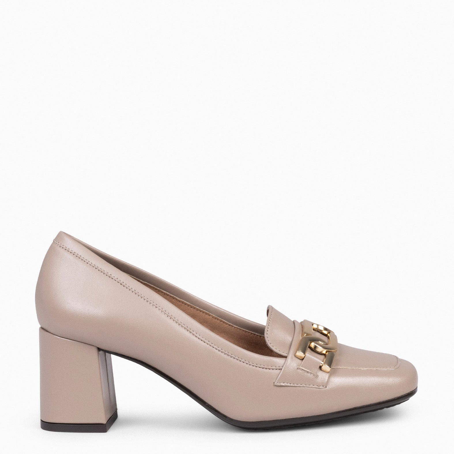 CHAIN – TAUPE elegant moccasins