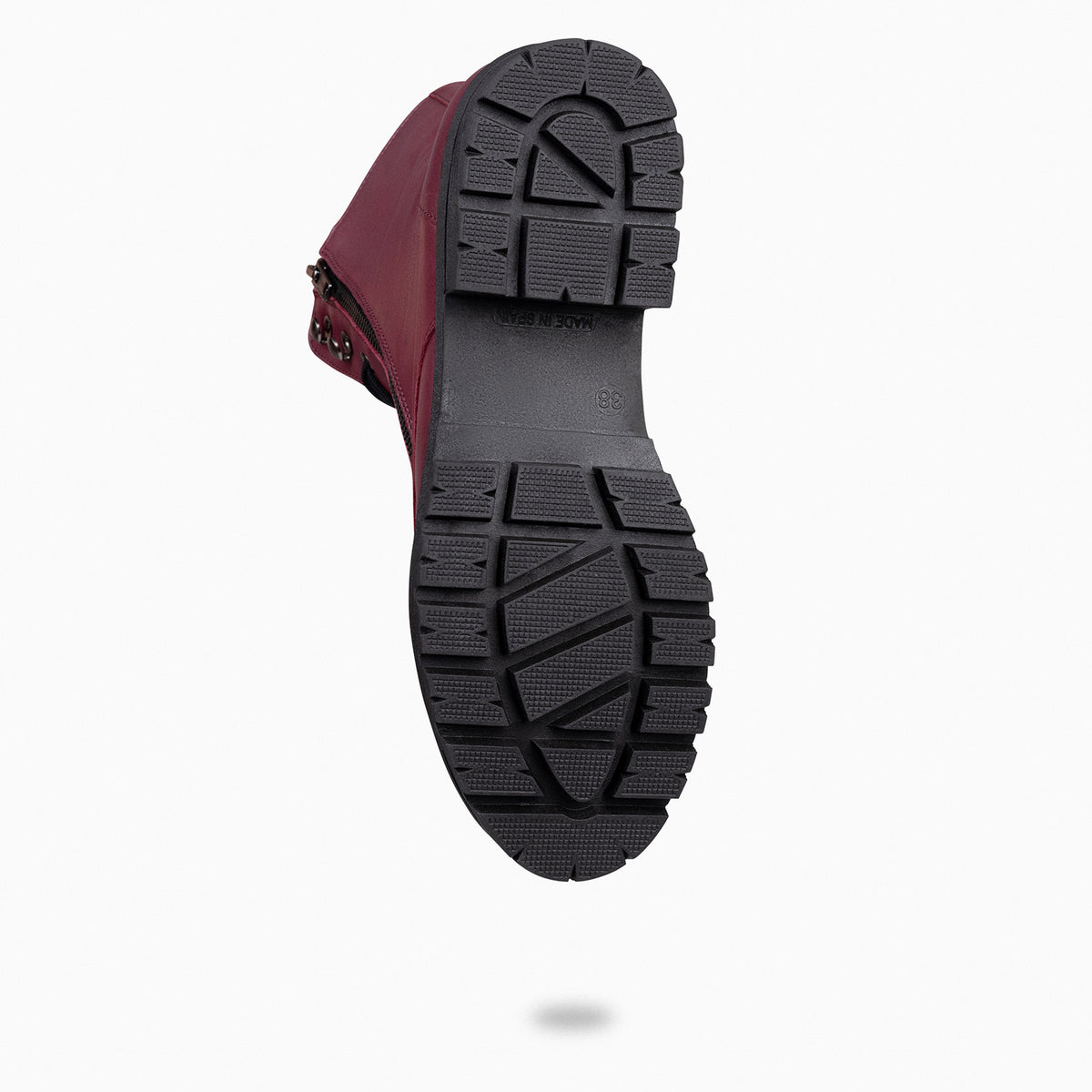 MILITAR – Botas militares de mujer BURDEOS