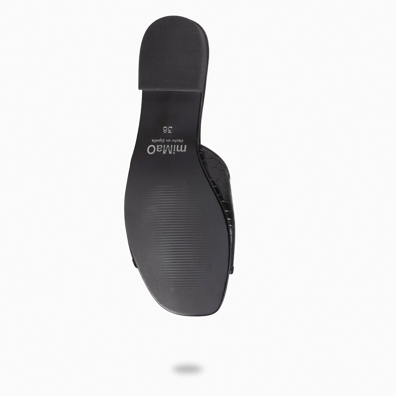 NAIROBI – Claquettes en cuir NOIR