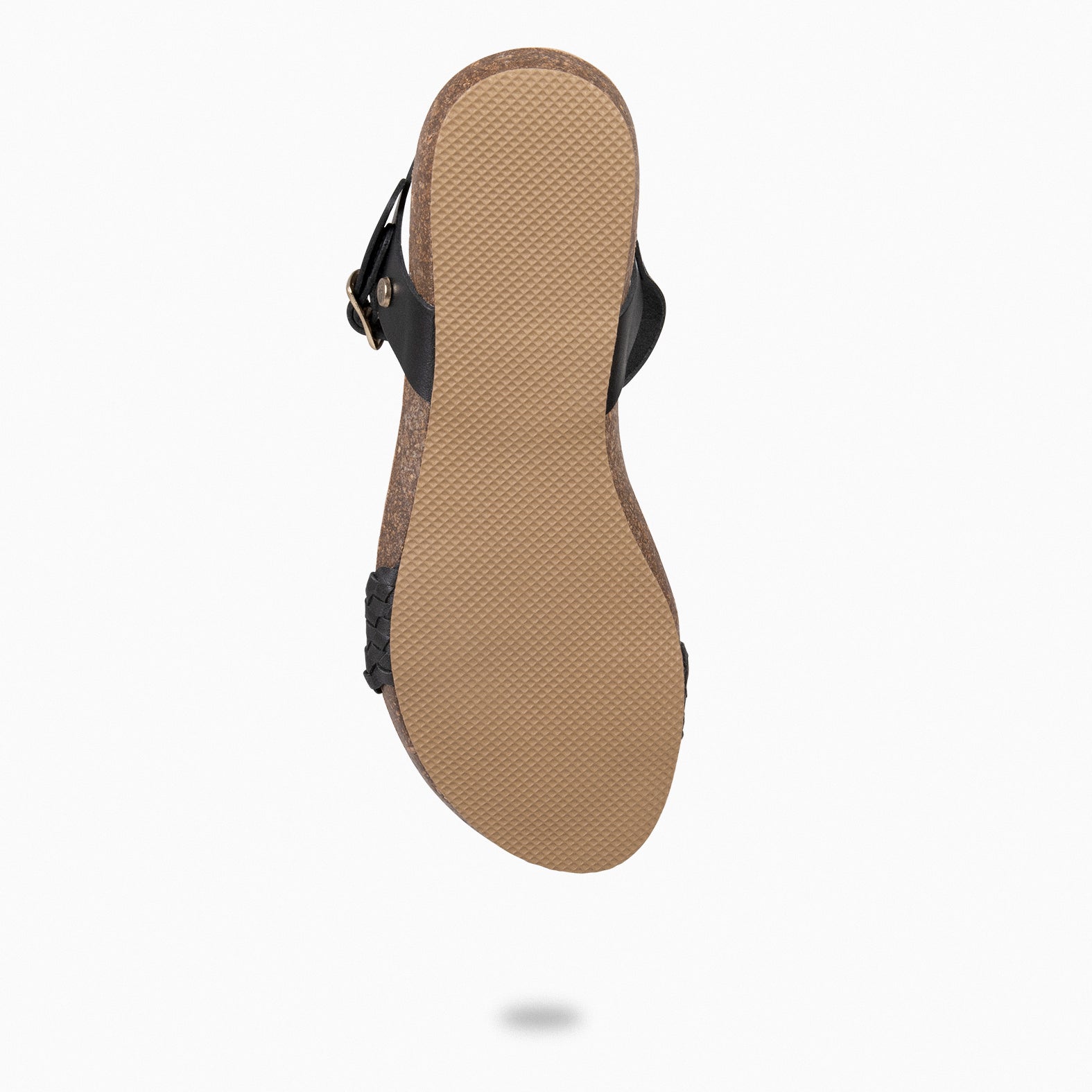 AIRE - Sandales Plates NOIR en liège