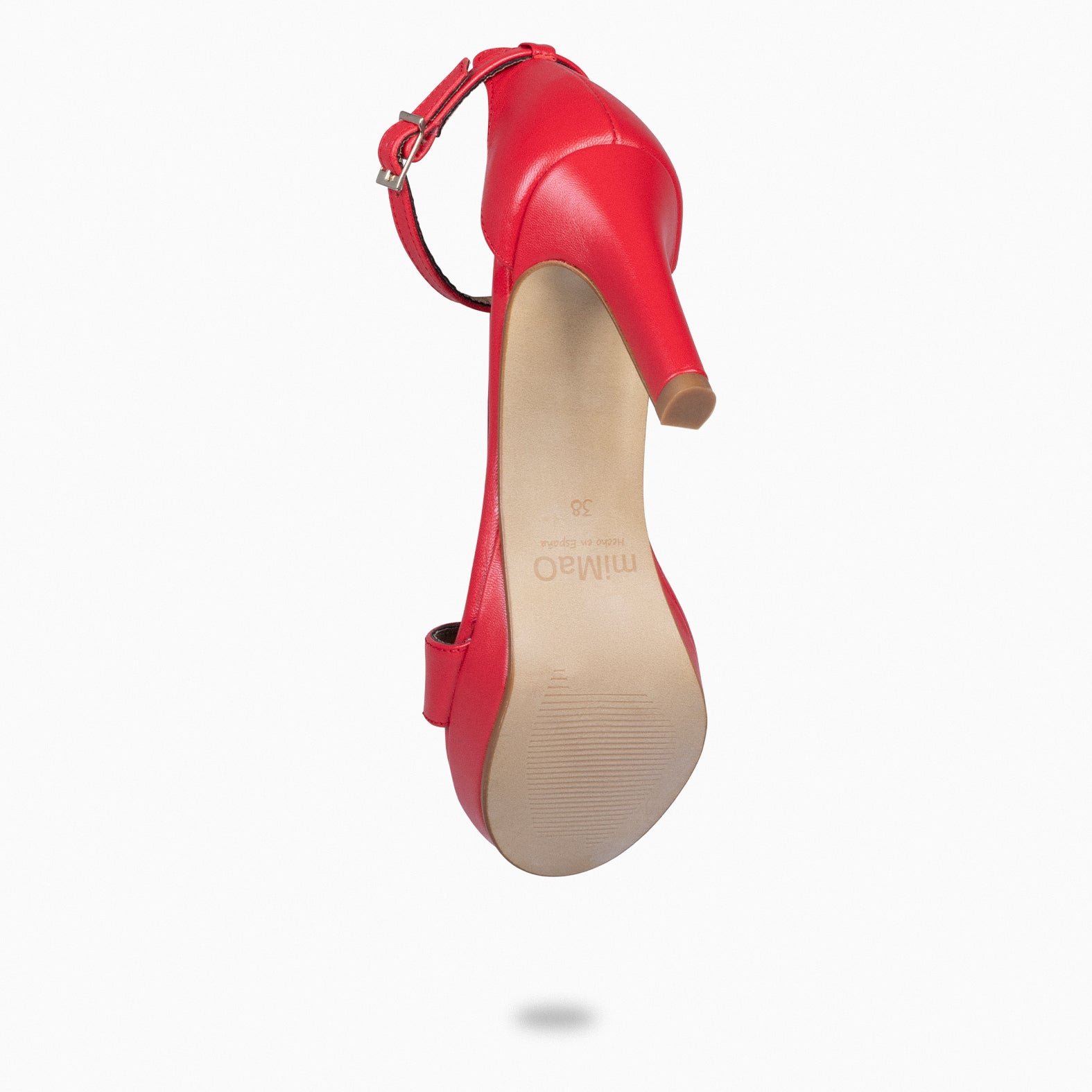 PARTY – RED high-heeled and platform sandals