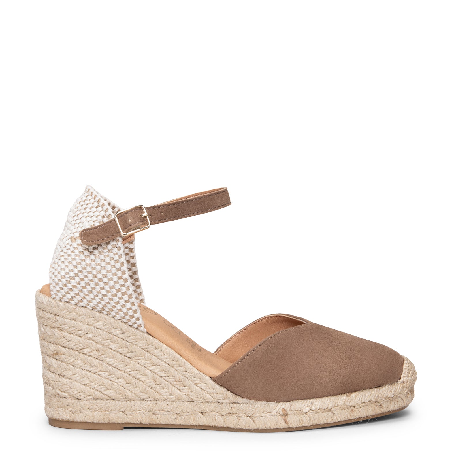 NERJA - Espadrilles à talon haut TAUPE