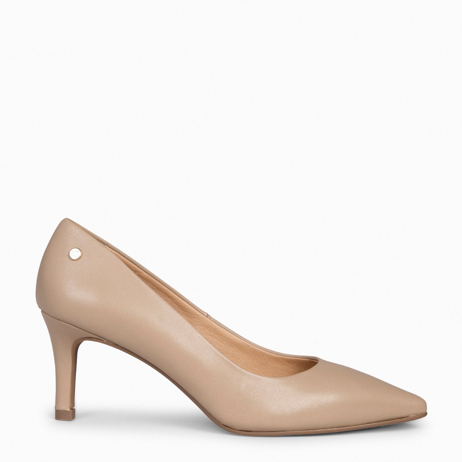 NAPPA STILETTO - TAUPE STILETTO HEELS