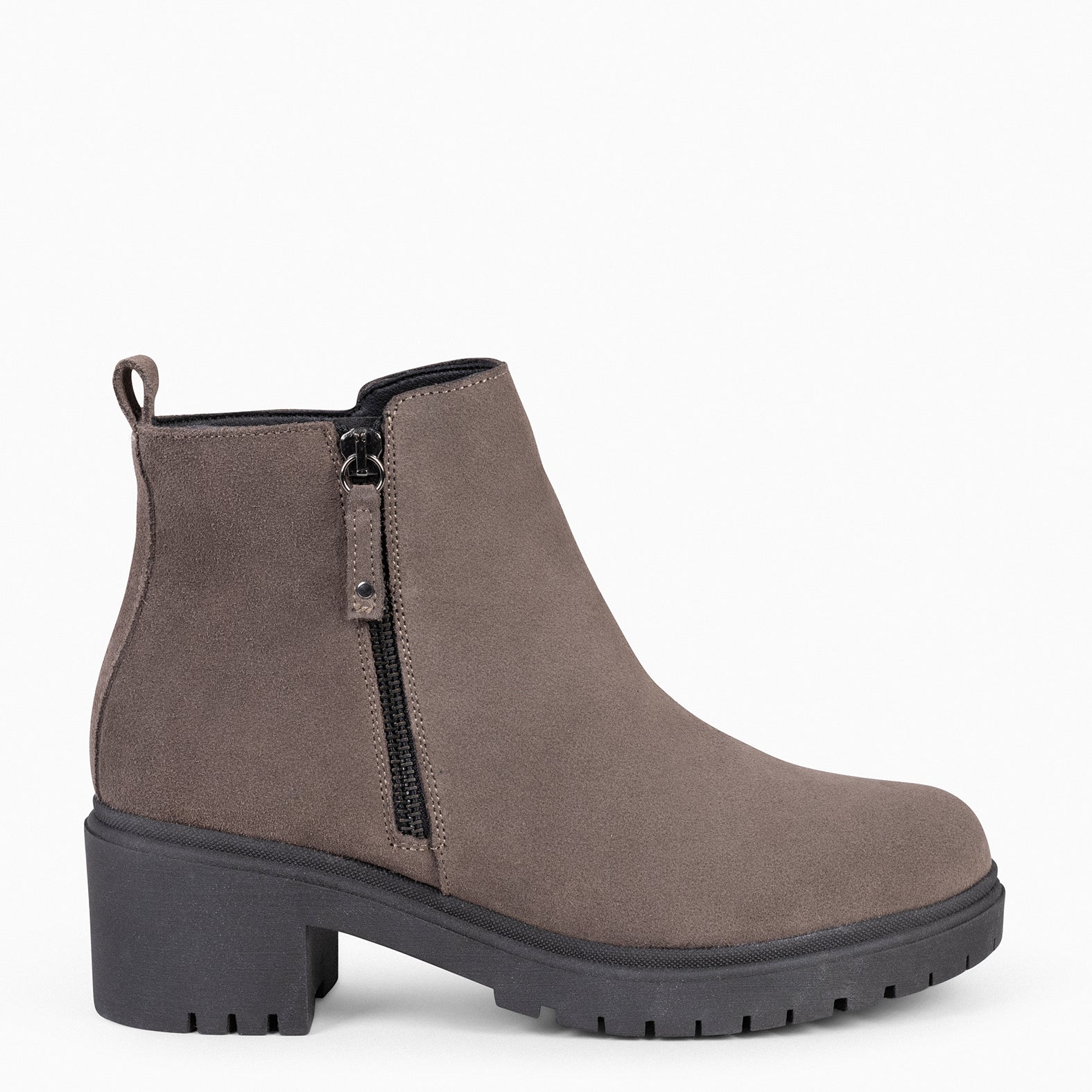 POP - Botín de piel TAUPE Hidrófugo - miMaO ®