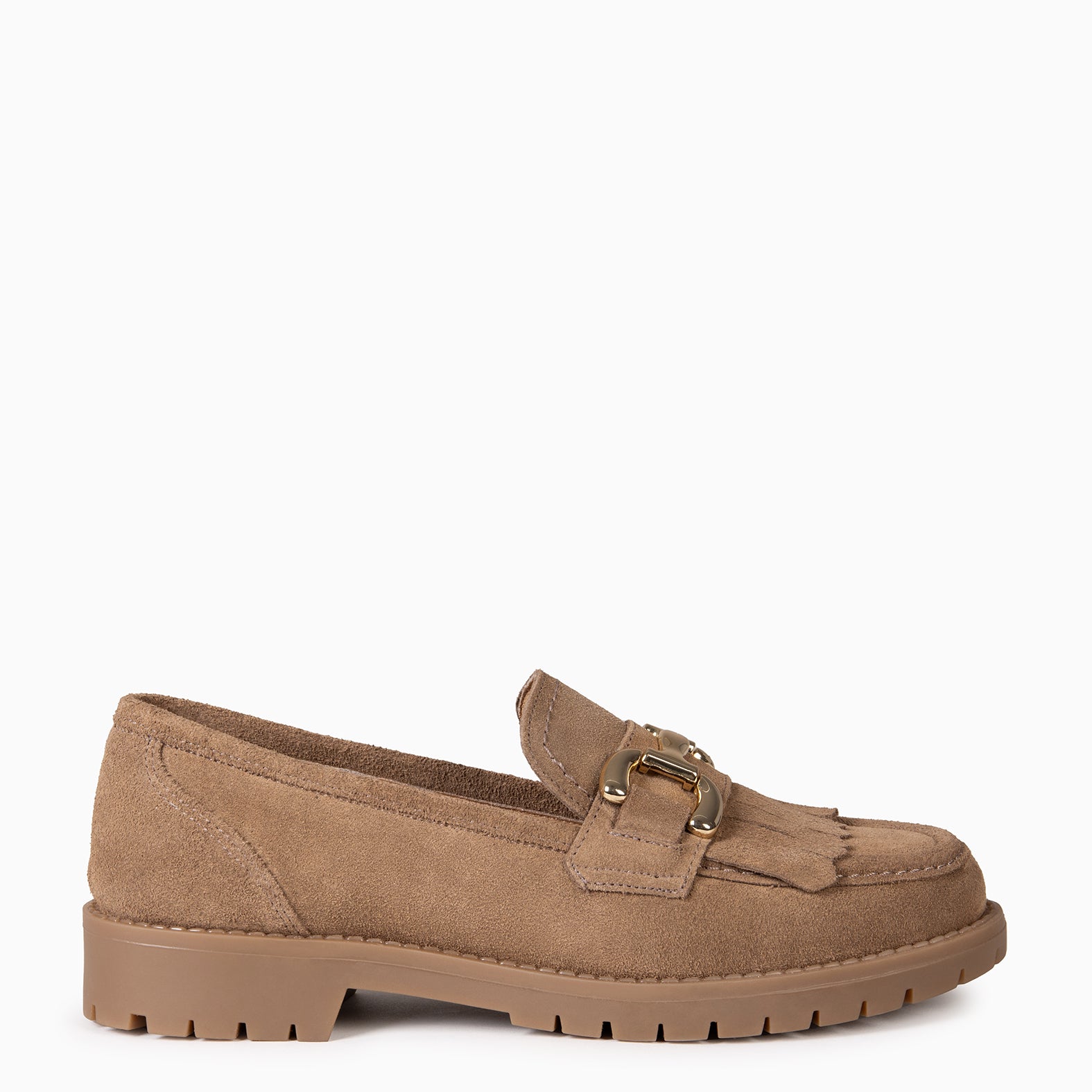 BOLTON – TAUPE MOCCASINS WITH TRACK SOLE miMaO ®