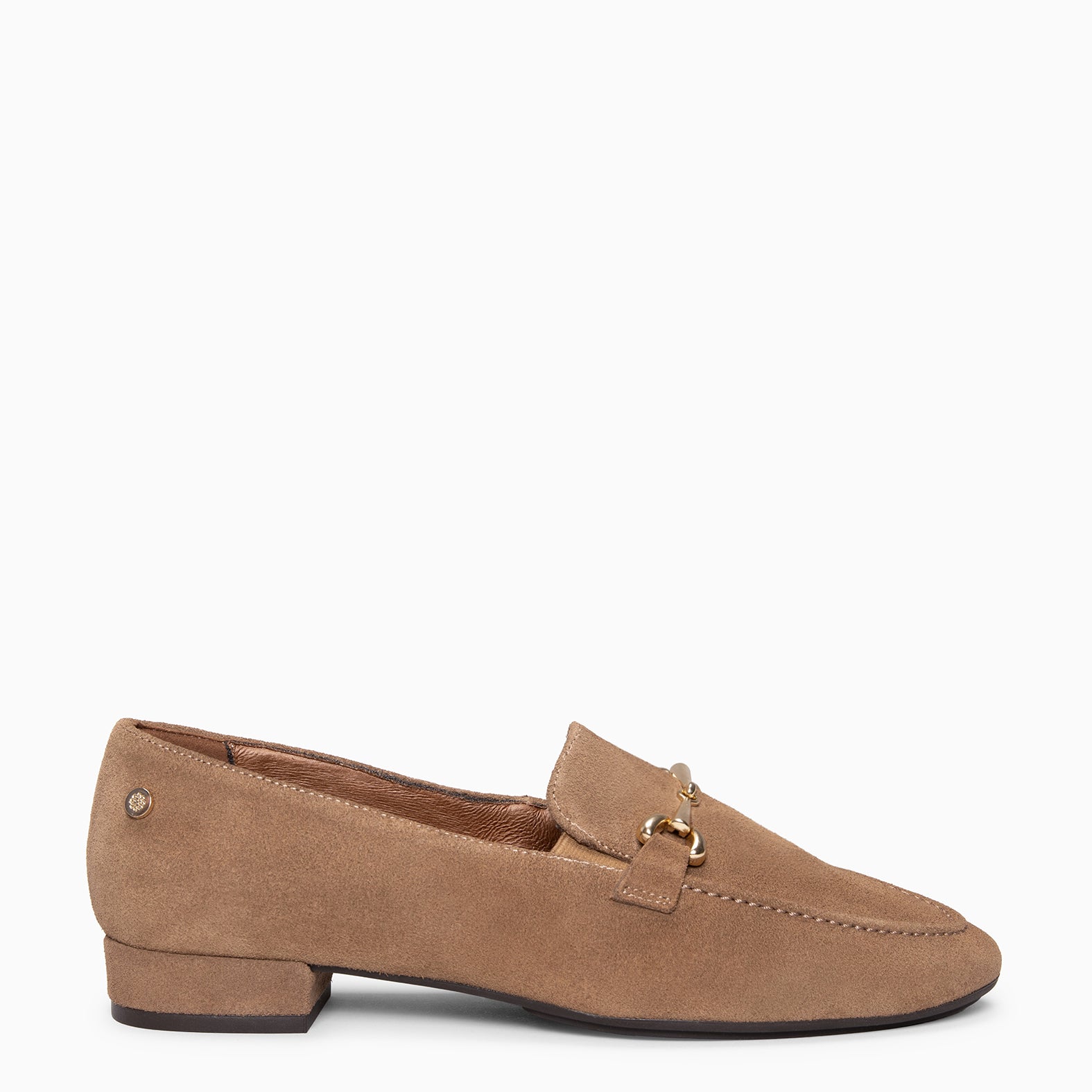 SERENA - Mocasín de piel TAUPE