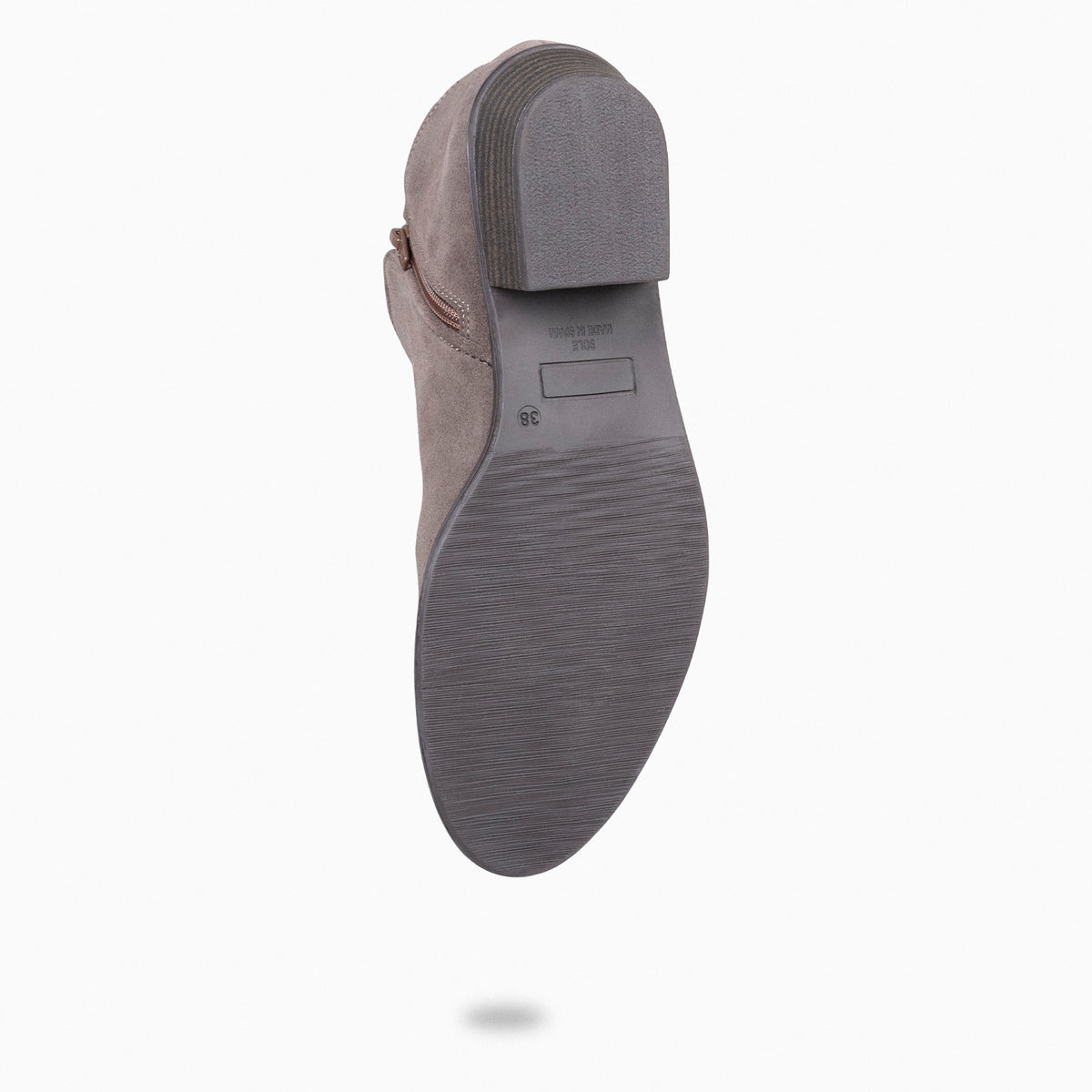 BALTIMOR - Botines piel mujer hidrófugo de color TAUPE