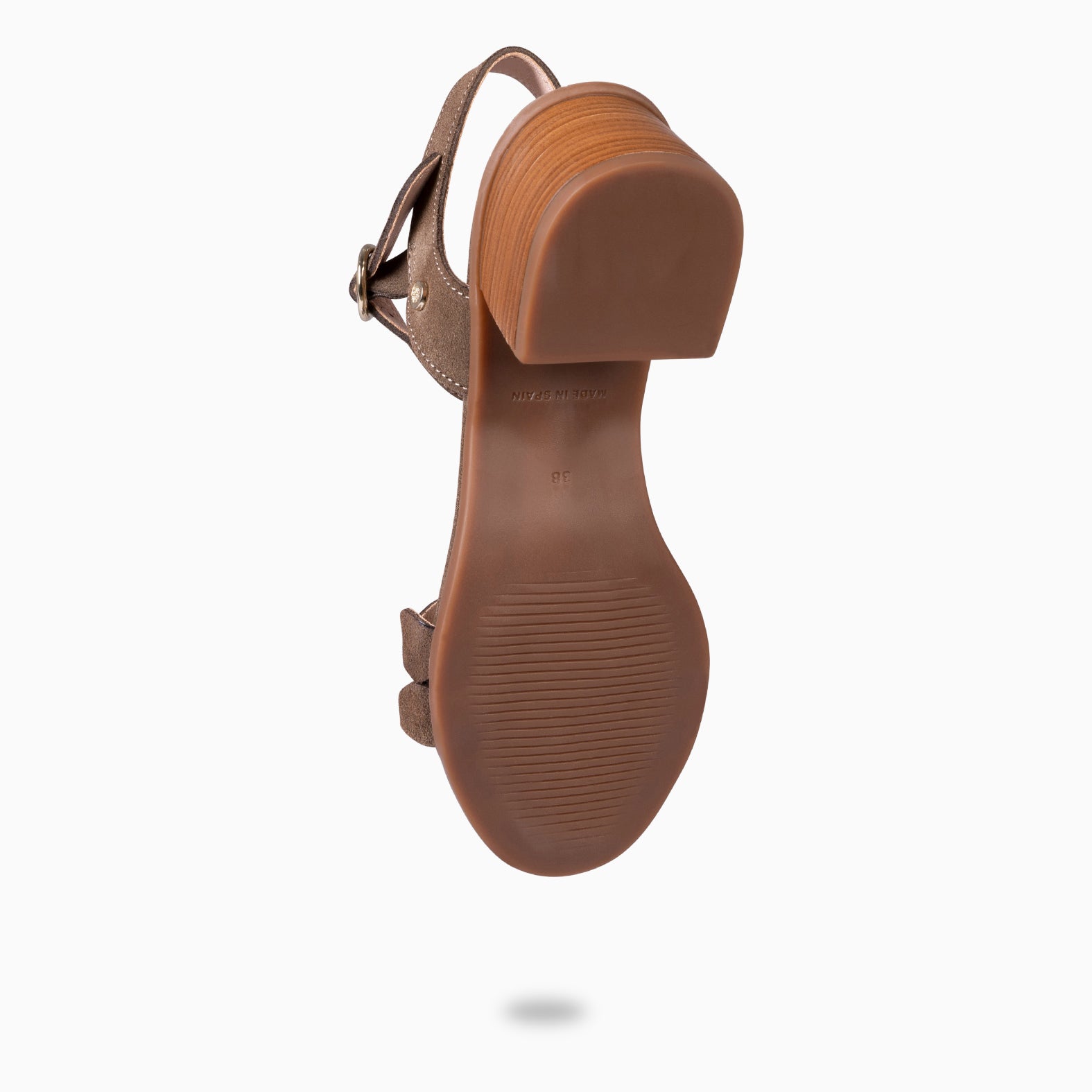 LETY - SANDALIA DE TACÓN DE VESTIR MARRON - miMaO ®