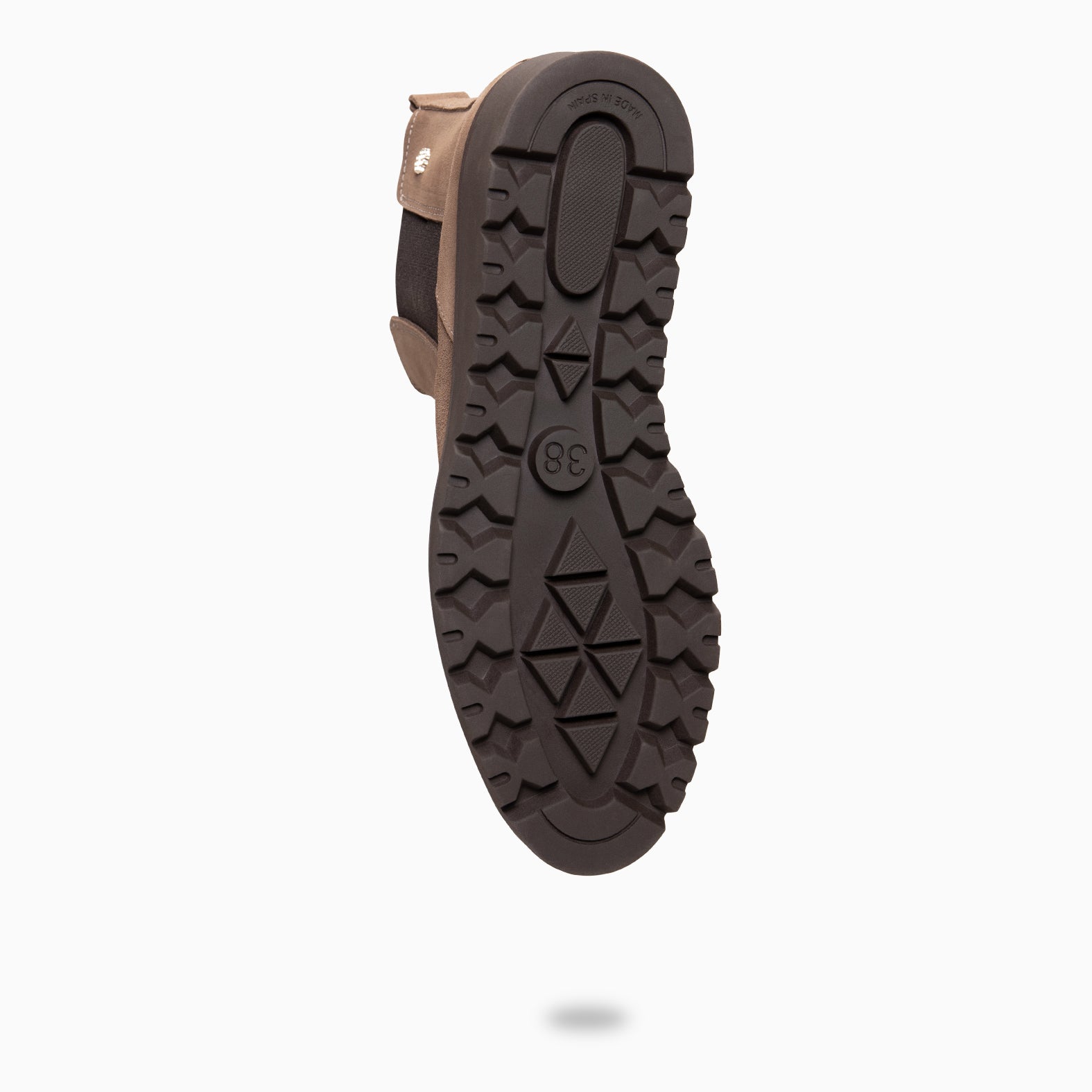 BRISTOL - TAUPE suede ankle boots with a small wedge