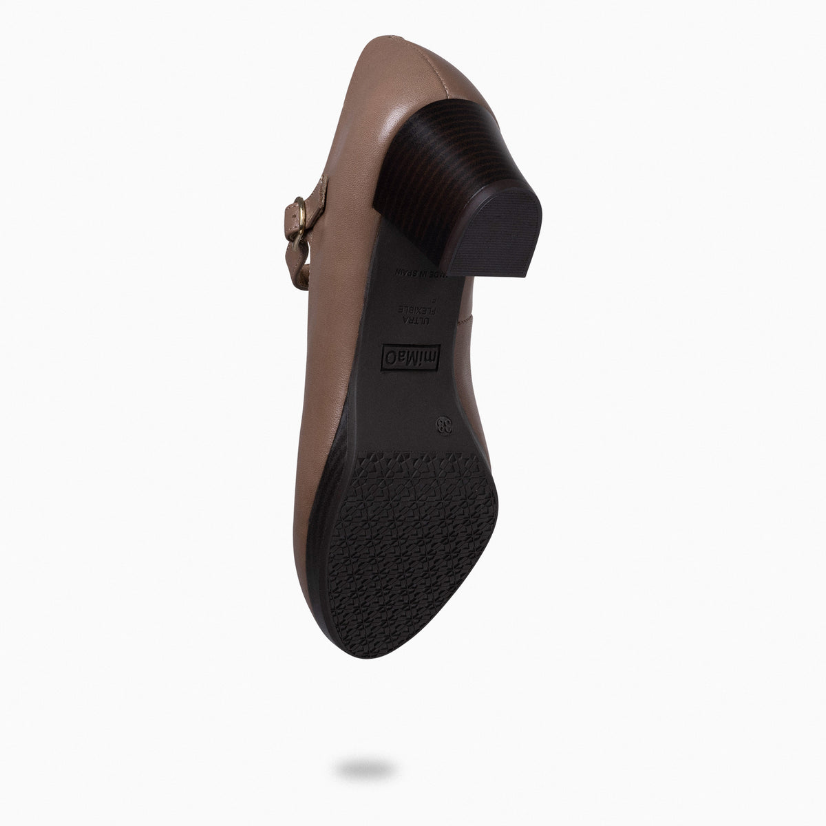 FLIGHT BUCKLE – TAUPE women's shoes with platform and low heel