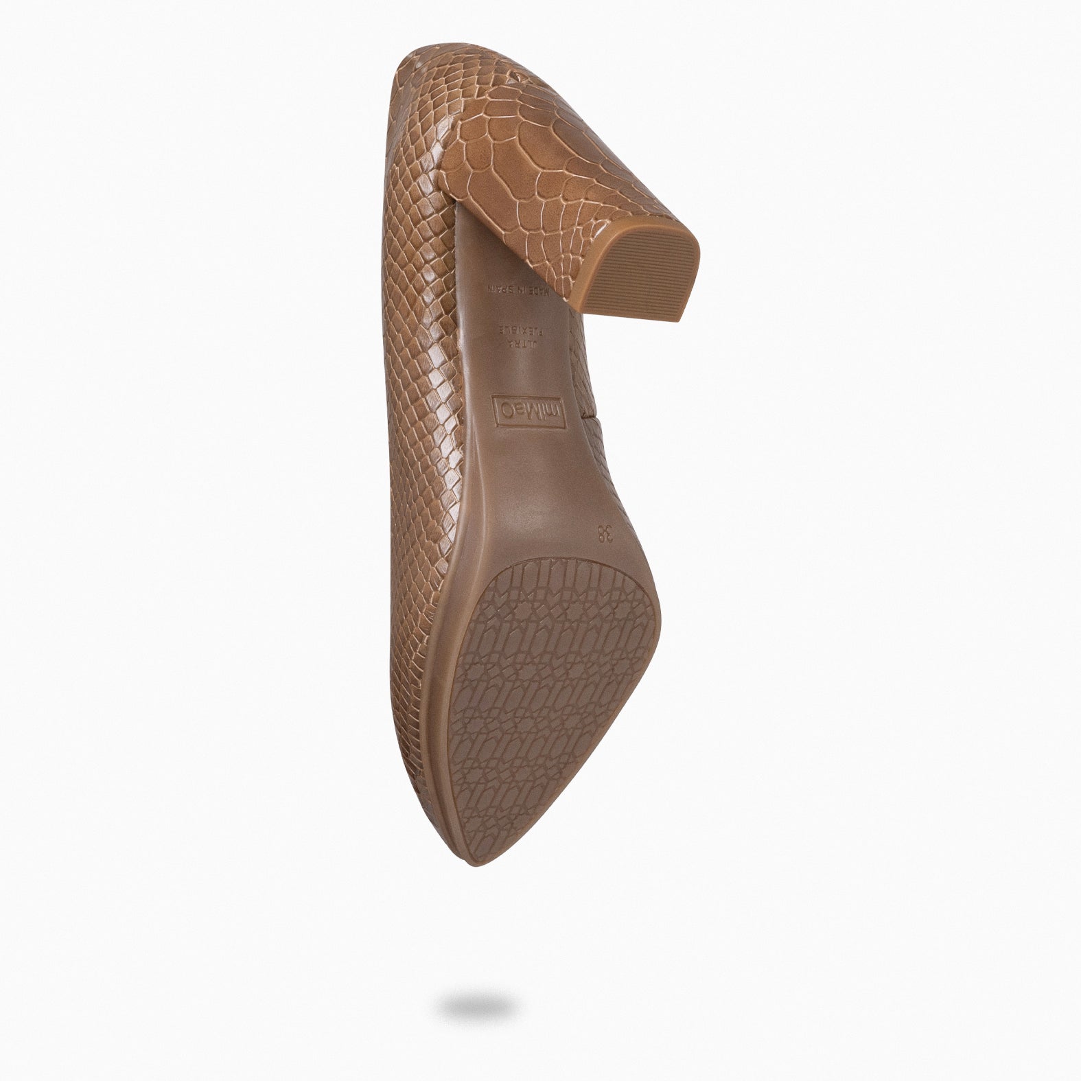 URBAN SAUVAGE - Zapatos de salón con textura de serpiente TAUPE