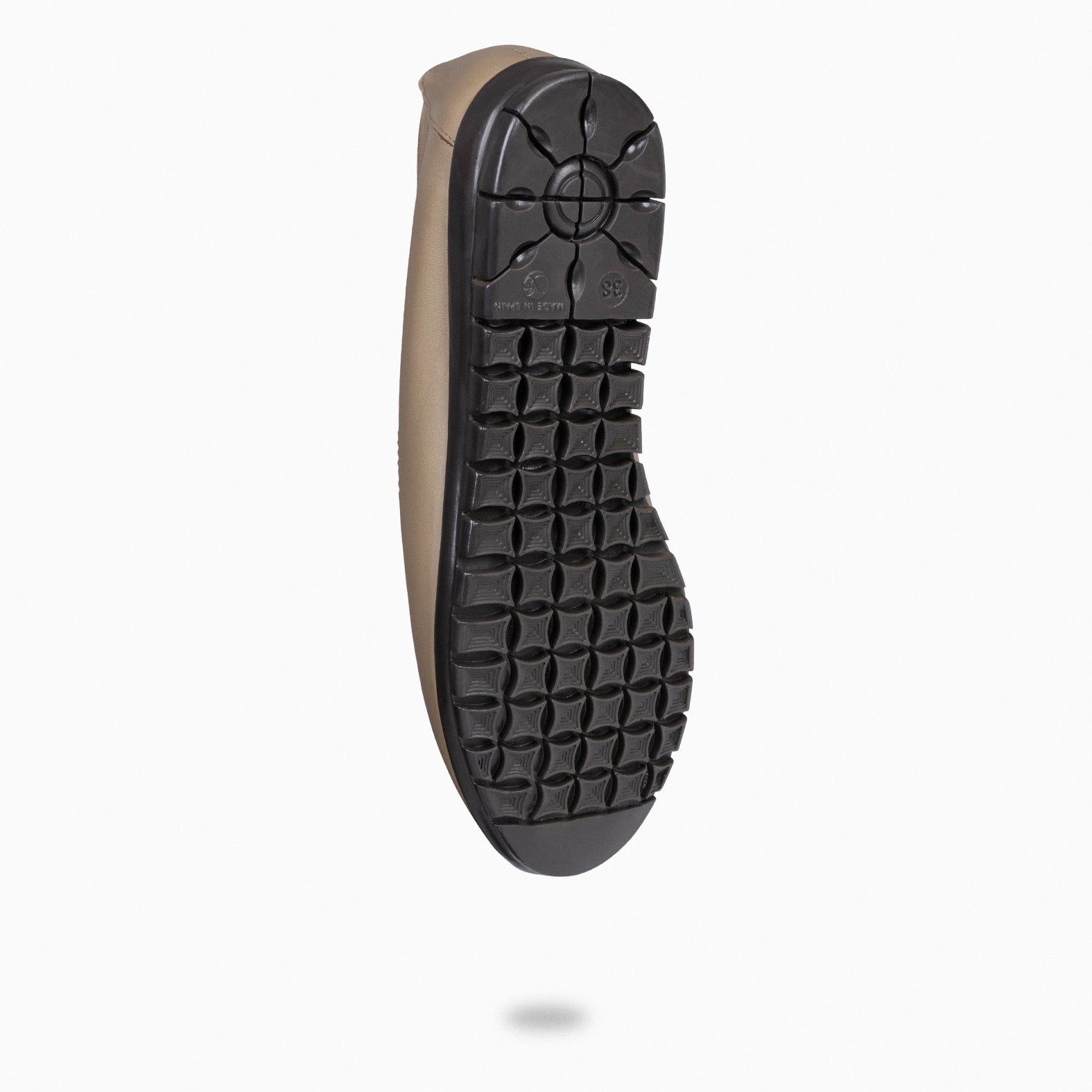 360 – TAUPE moccasins with mask